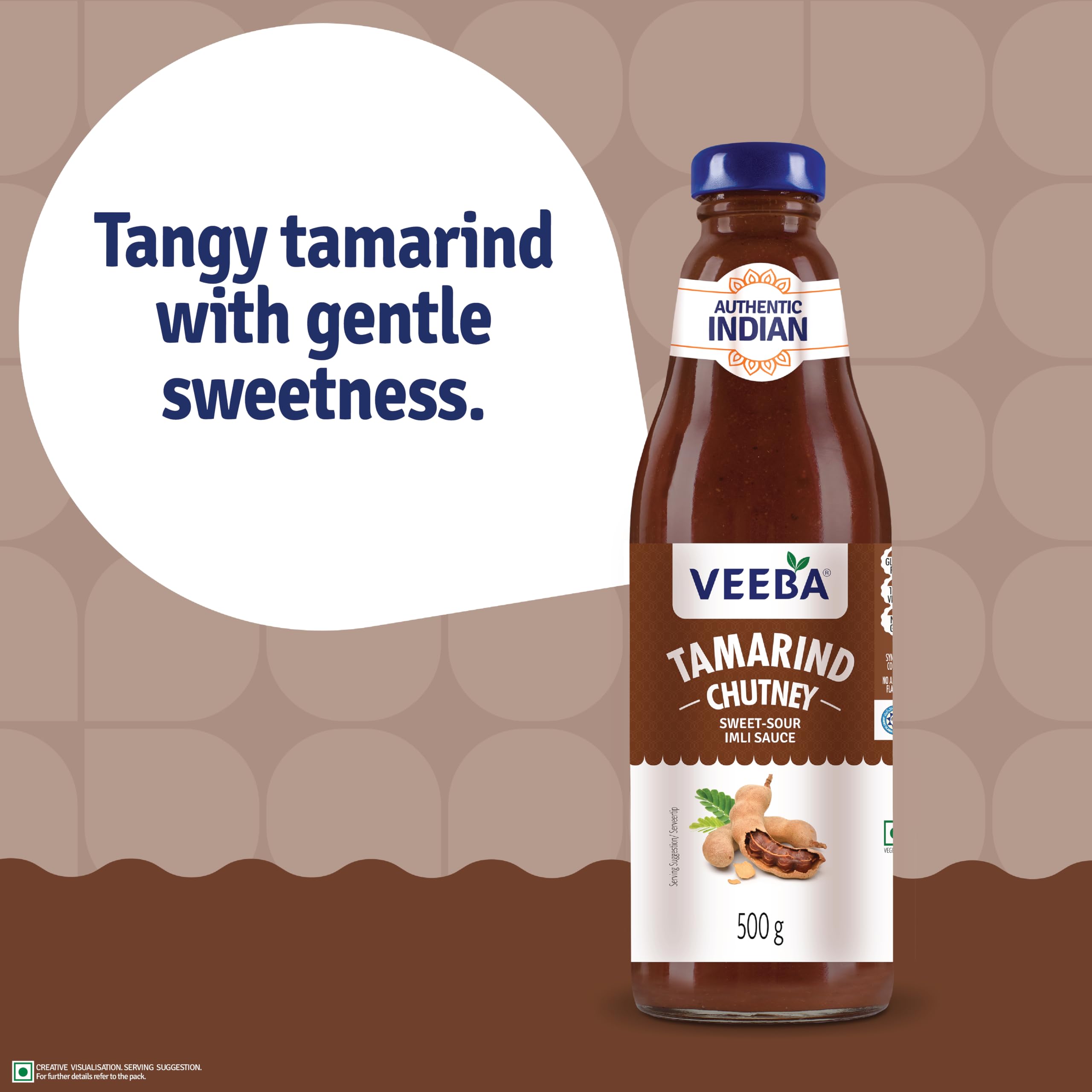 Veeba Tamarind Chutney - Sweet & Tangy Indian Flavor for Snacks | 500g 4