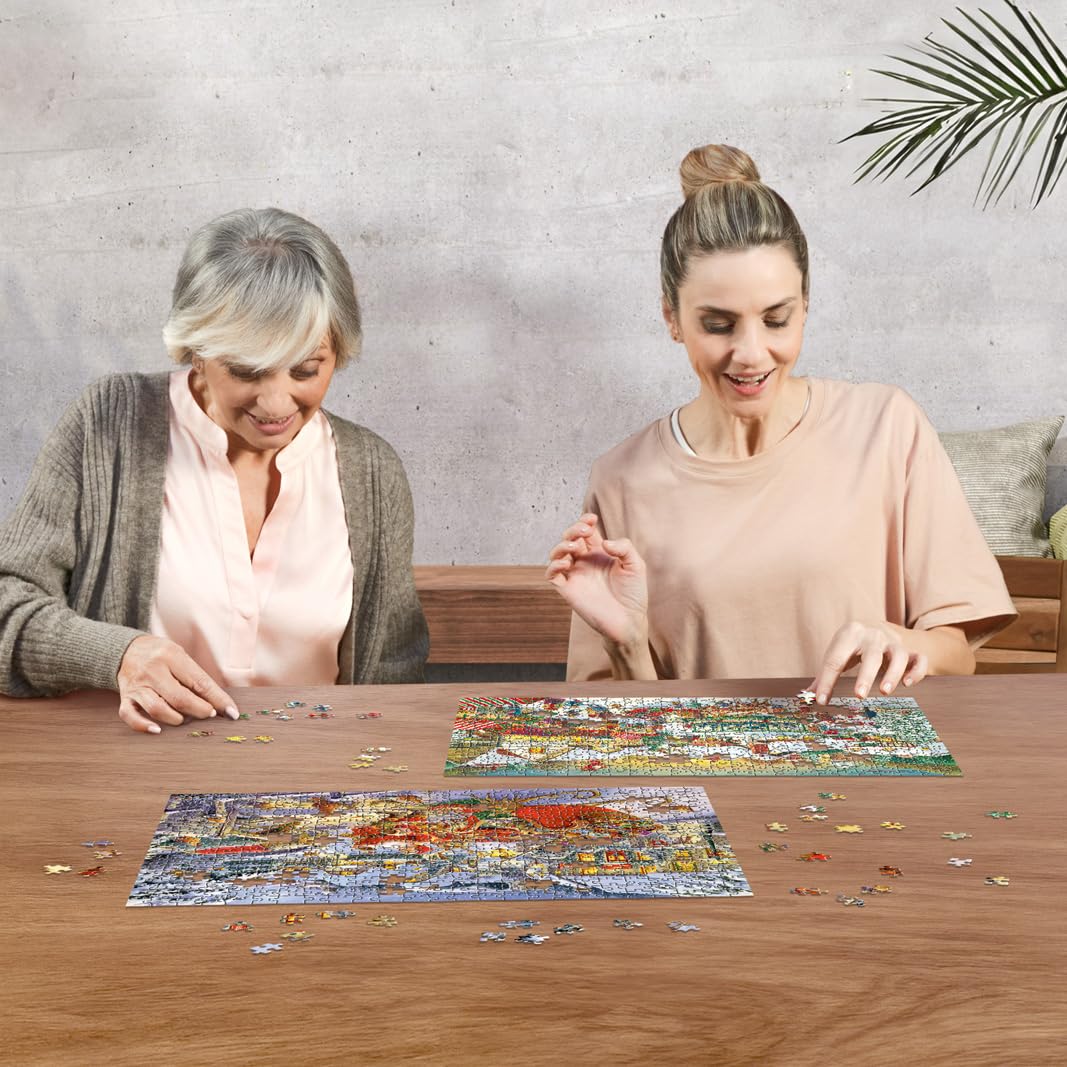 Ravensburger Christmas Collection No. 1: Christmas Market & Santa's Christmas Supper 1000-Piece Puzzle for Adults and Kids 10+ 2