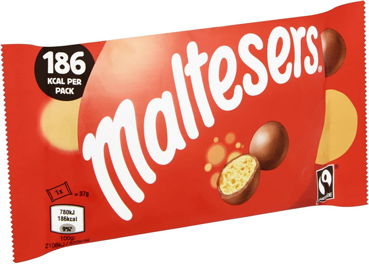 Maltesers Milk Chocolate Honeycomb Balls, 37g x 40 - Perfect Movie Snack