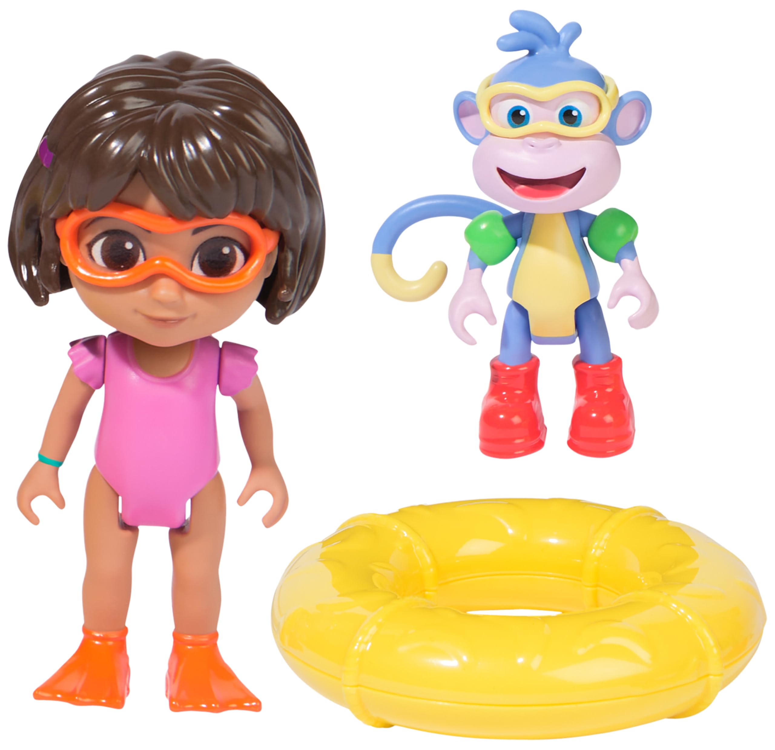 Dora, Splash-Splash Adventure Pack with Swim-Ready Dora and Boots Toy Figures 4