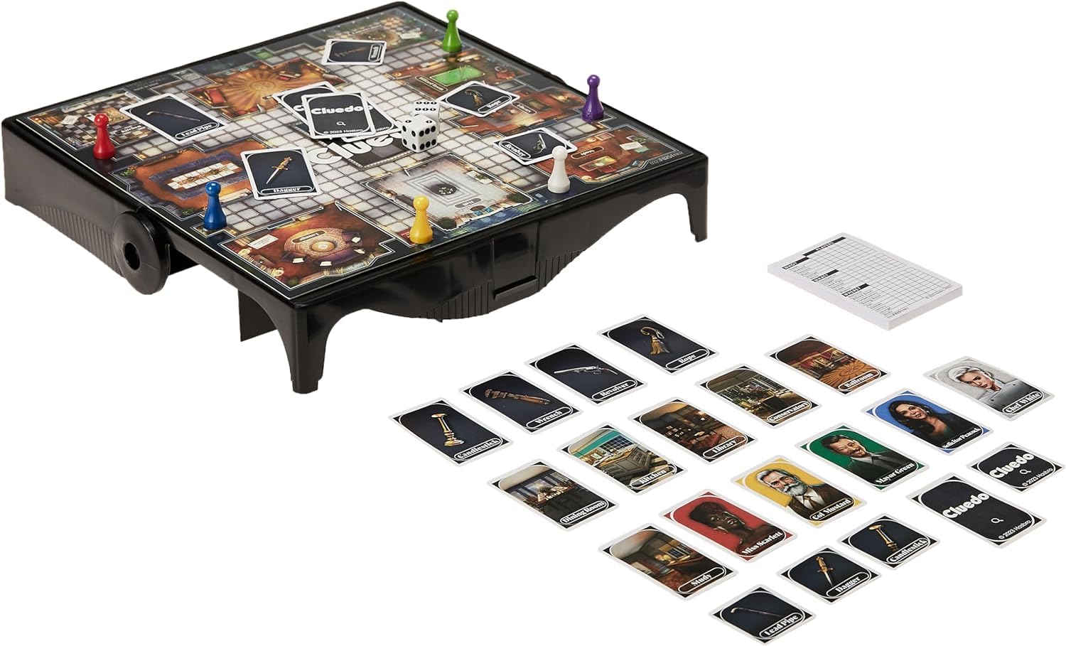 Hasbro Gaming Cluedo Grab and Go Game - Portable Mystery Game for 3-6 Players, Ages 8+