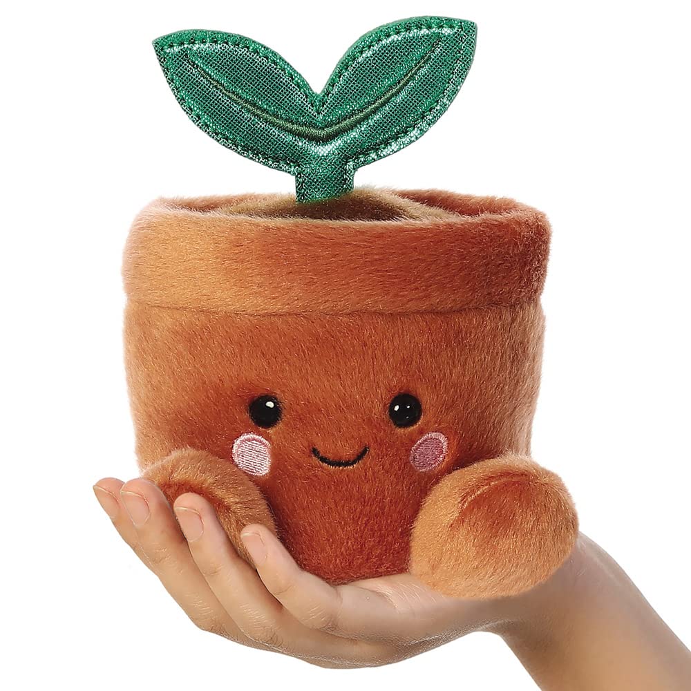 AURORA Palm Pals Terra Potted Plant Stuffed Toy - 13 cm Plush | Eco-Friendly | Suitable from Birth 2