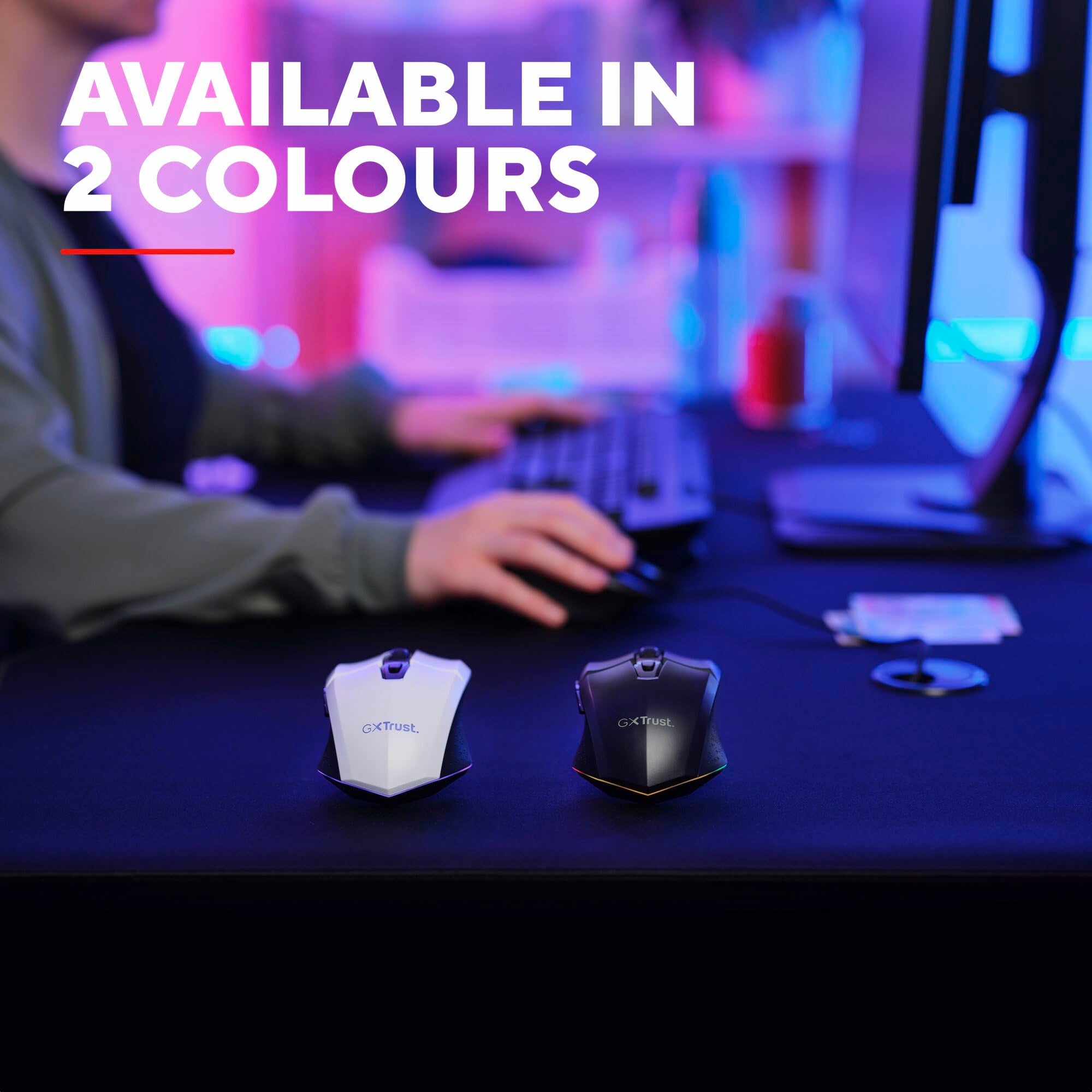 Trust Gaming GXTrust 1108 Vylax Wireless Gaming Mouse, 80h Battery, 800-4800 DPI, RGB LED, 6 Buttons, Rechargeable, Black 15