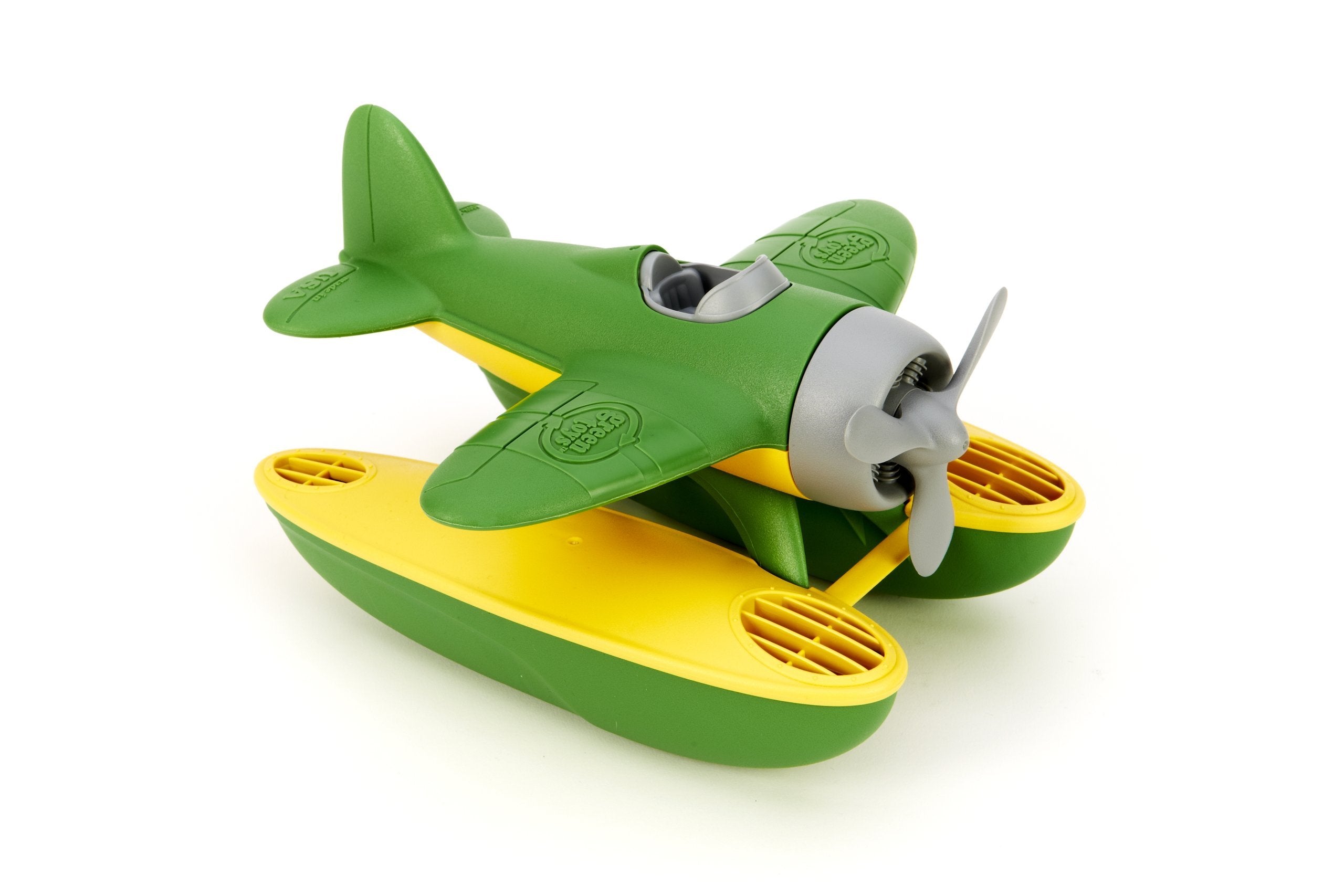 Green Toys Seaplane Bath Toy - Floats, Spinning Propeller, Made from Recycled Plastic, Ages 1+ 3