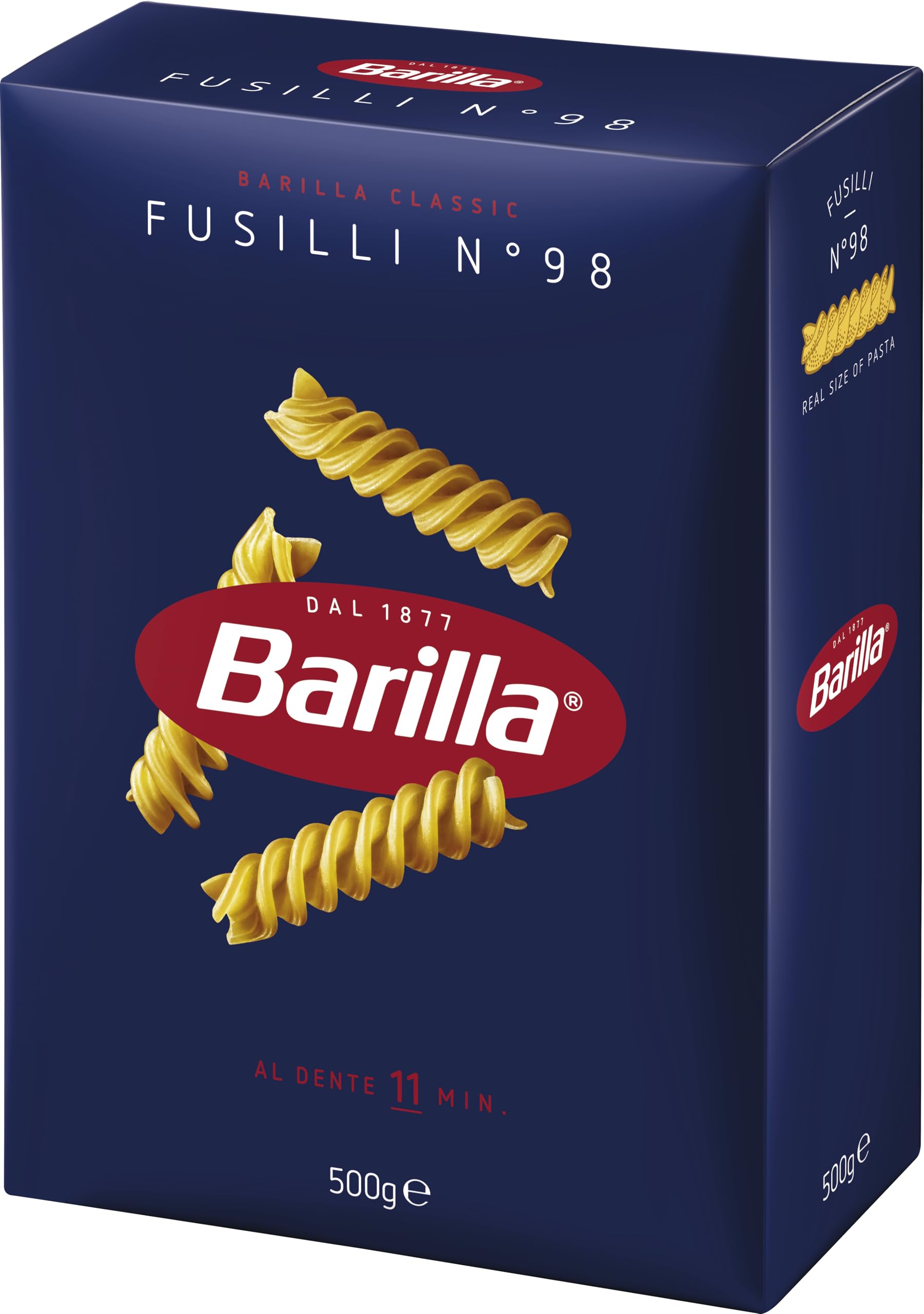 Barilla Fusilli Pasta - Authentic Italian Durum Wheat Semolina | 500g Pack