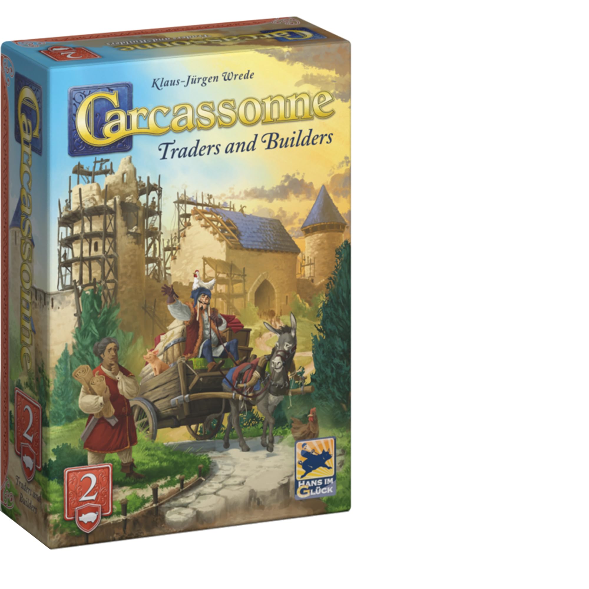 Hans im Glück Carcassonne: Traders & Builders Expansion 2 Refresh | Strategy Board Game | 5 Players 1
