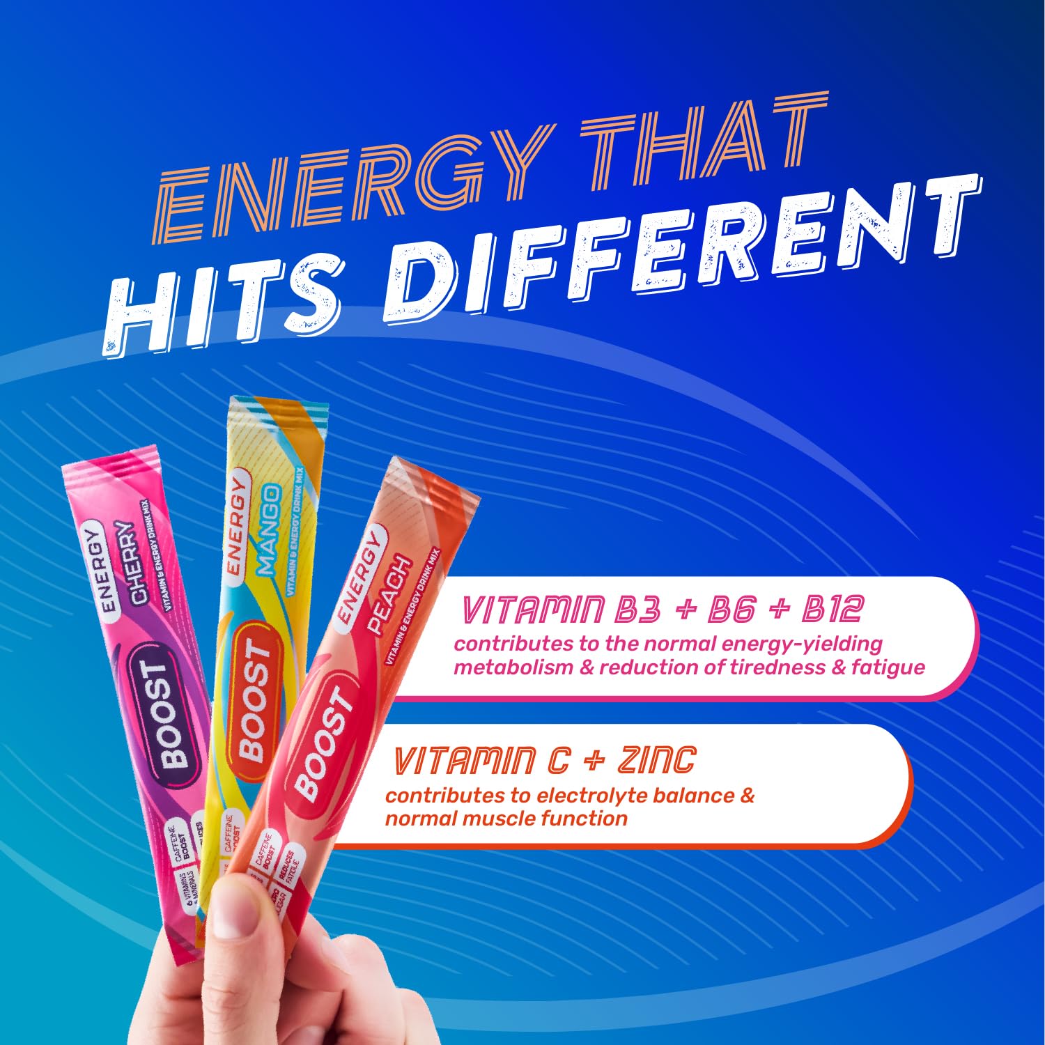 Boost Energy and Hydration Powder - Cherry Flavour | Zero Sugar | 15x Sachets 6