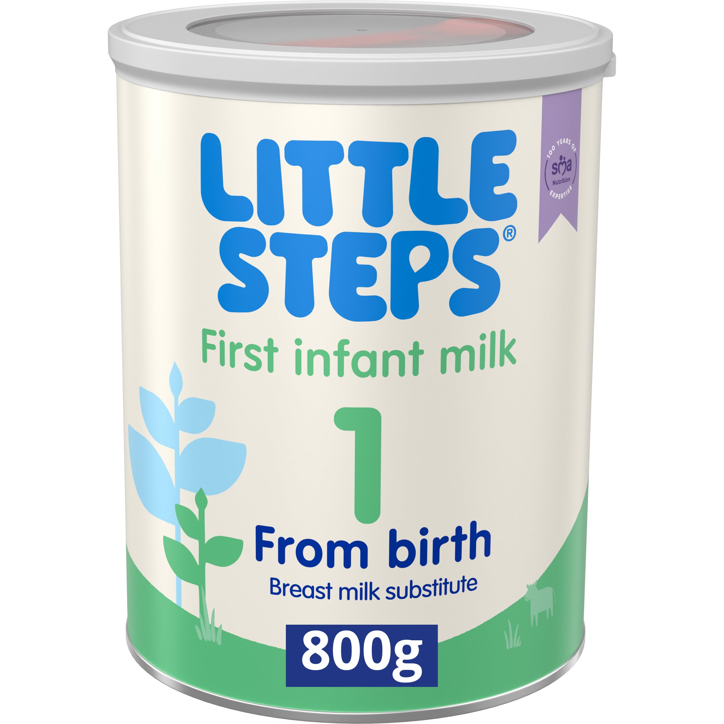 LITTLE STEPS First Infant Baby Milk Formula Powder - From Birth, 800g