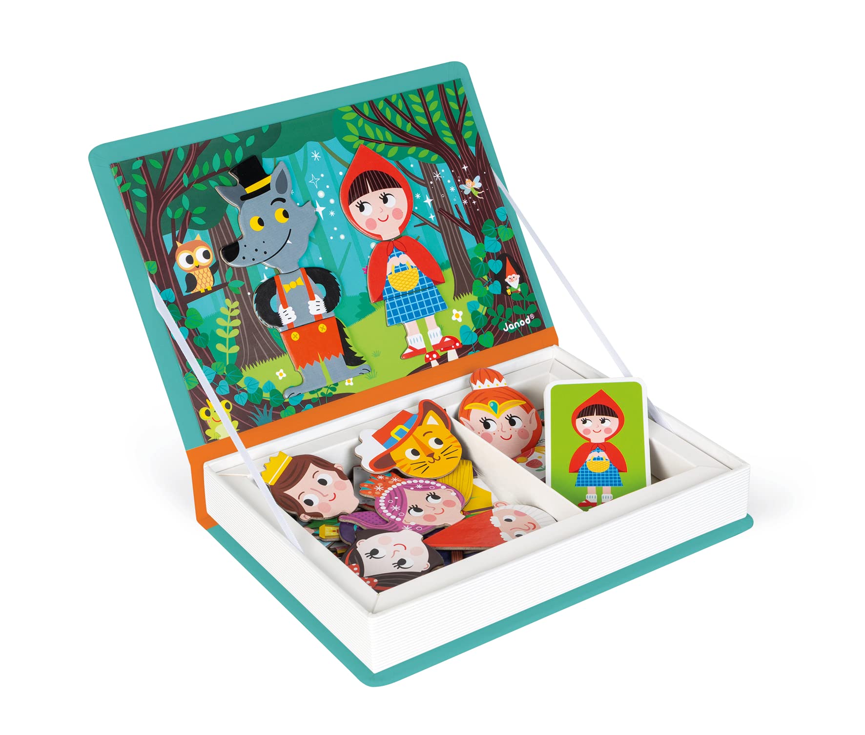 Janod Magneti'Book Story Book - 40-Piece Magnetic Educational Set | Ages 3+ 1