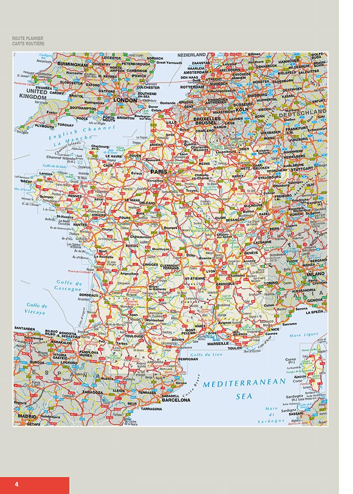 AA Easy Read France 2027 Spiral Bound Road Atlas | 1:250,000 Scale Mapping 3