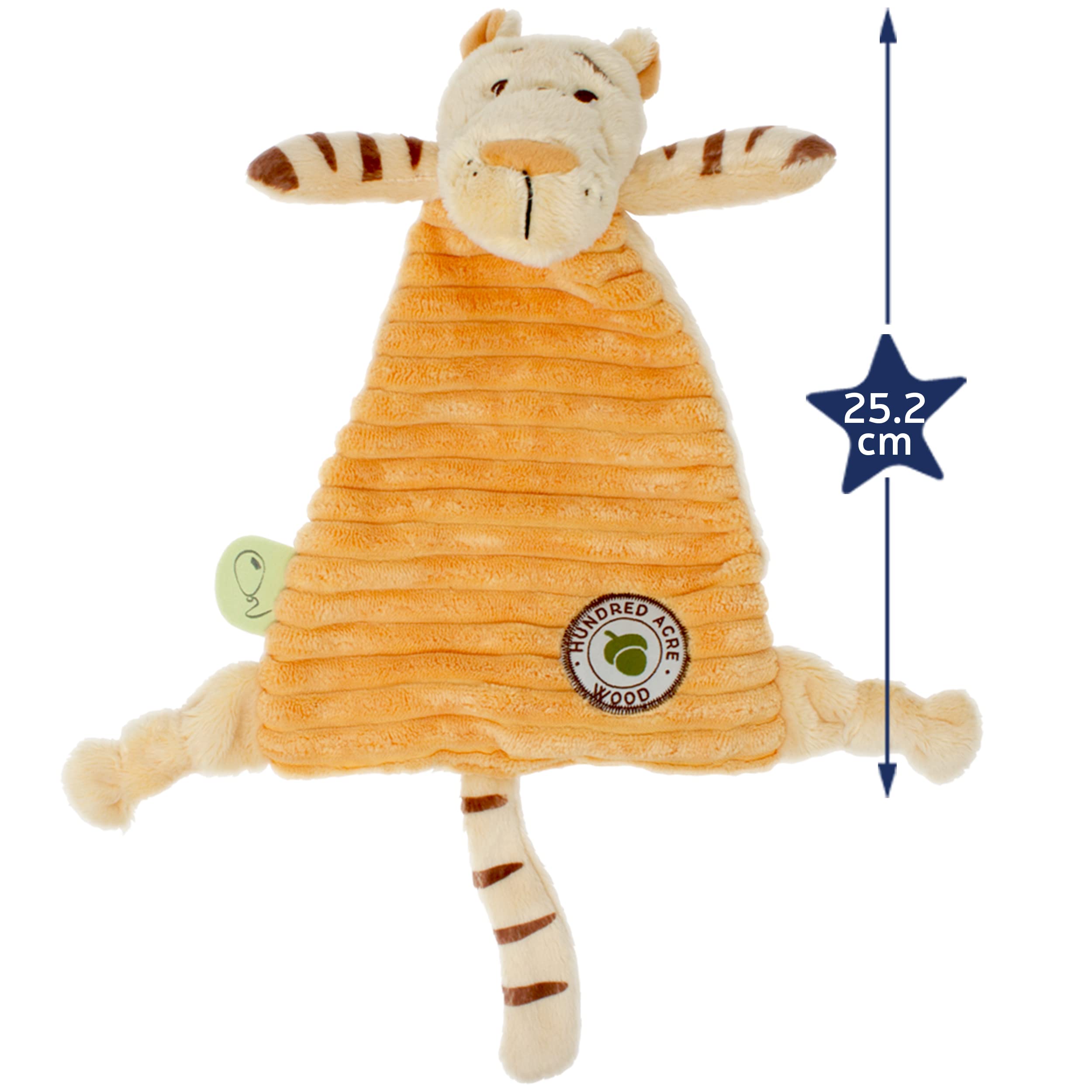 Rainbow Designs Tigger Comfort Blanket - Super Soft Plush | Suitable from Birth | 28 cm x 26 cm 2