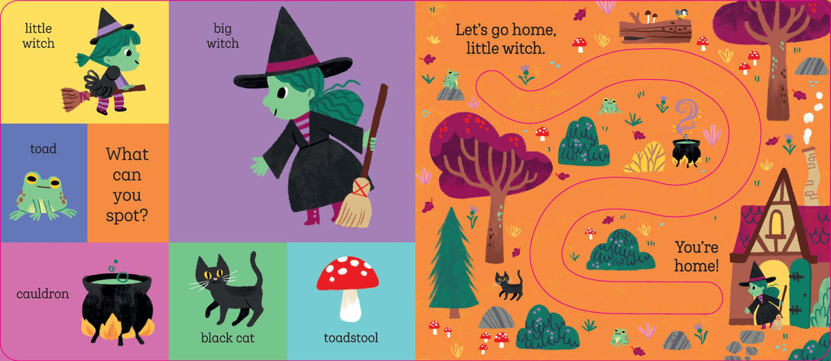 Nosy Crow Let's Go Home, Little Witch Board Book - Ages 2-5 | 8 Pages | English 3