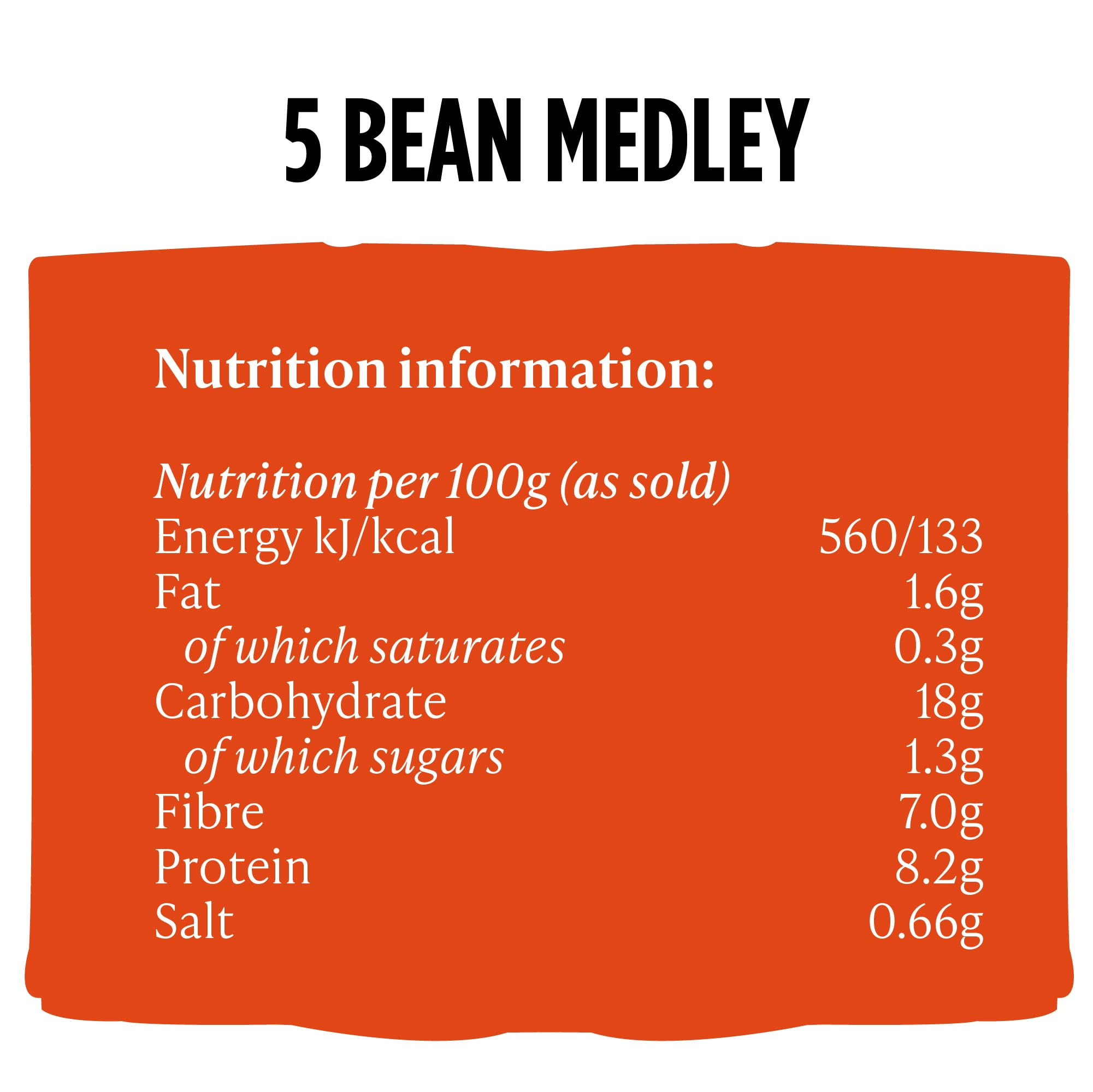 Merchant Gourmet 5 Bean Medley with Italian Extra Virgin Olive Oil - 6 x 240g Pouches 5