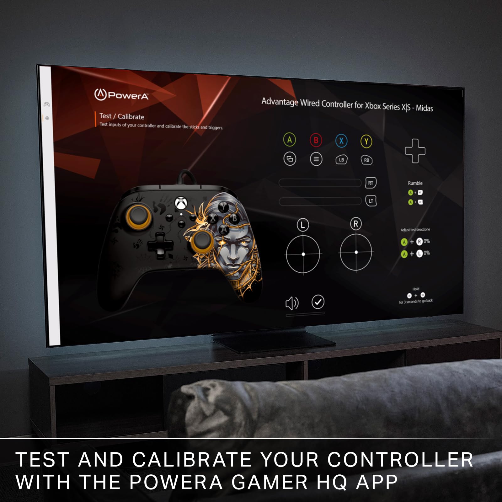 Fortnite Midas PowerA Advantage Wired Controller for Xbox Series X|S 6