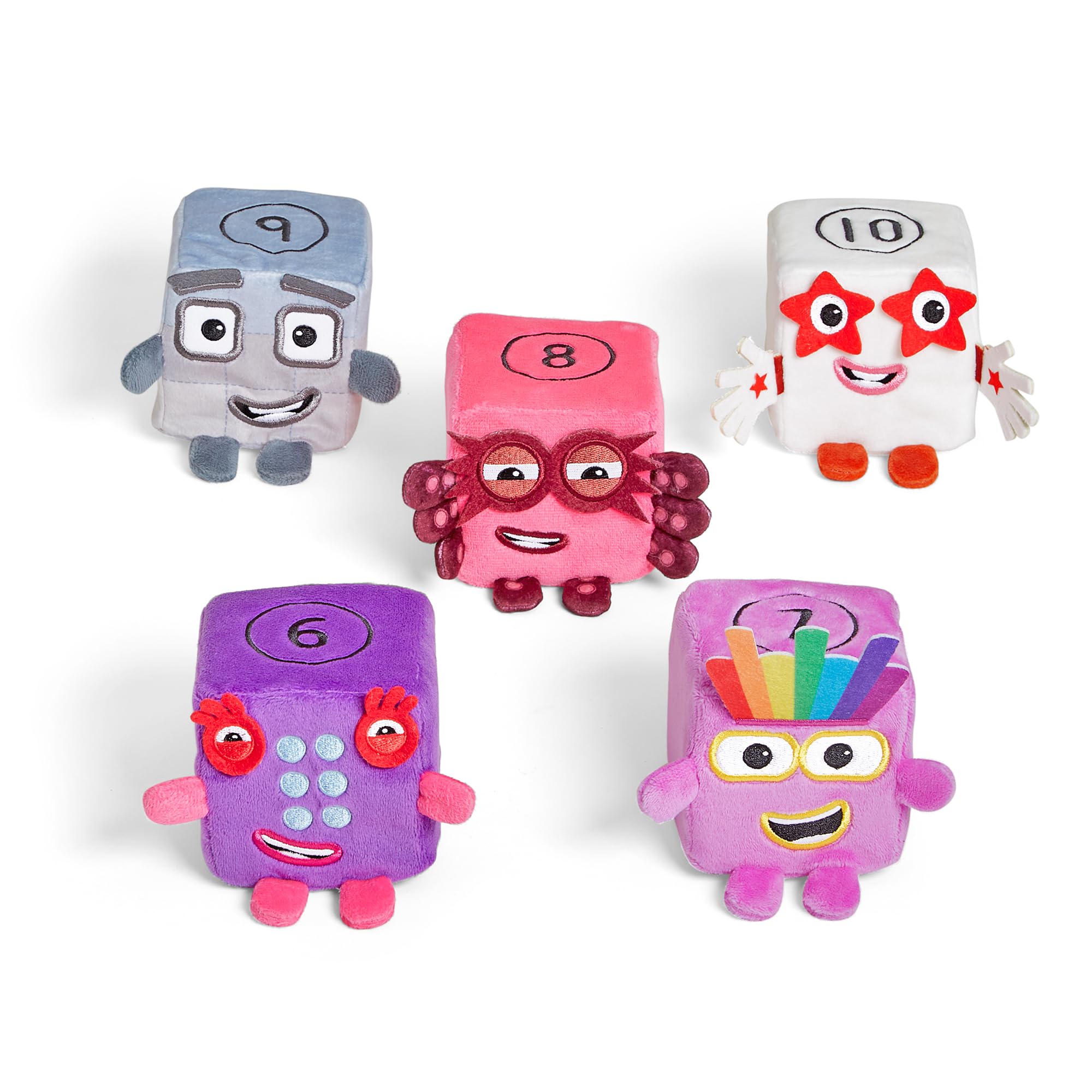 Learning Resources Numberblocks Blocklets Six to Ten Soft Plush Set - Ages 18 Months+ | Fabric | Unisex Children 1