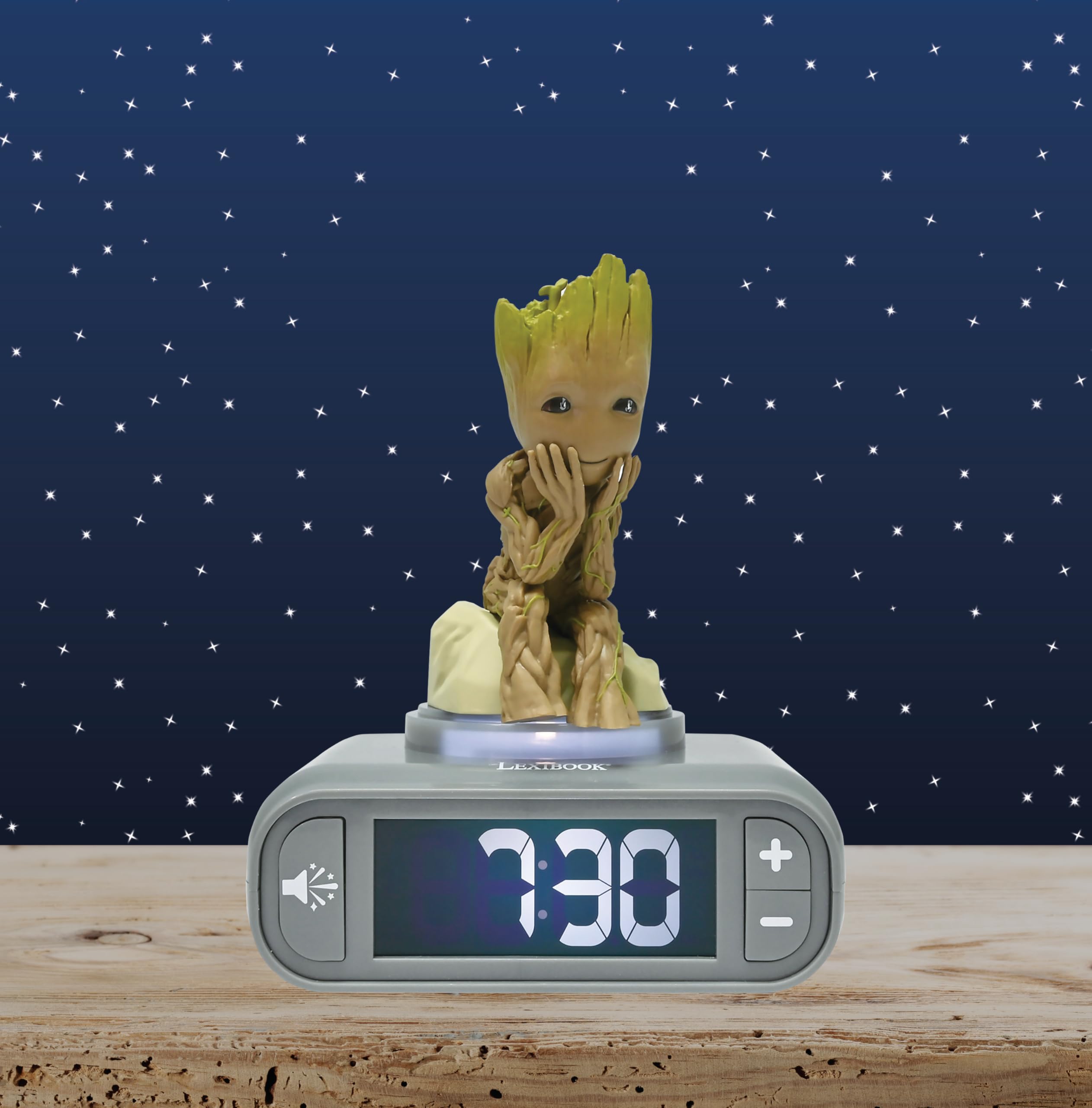 LEXIBOOK Marvel Guardians of the Galaxy Groot Nightlight Alarm Clock 6