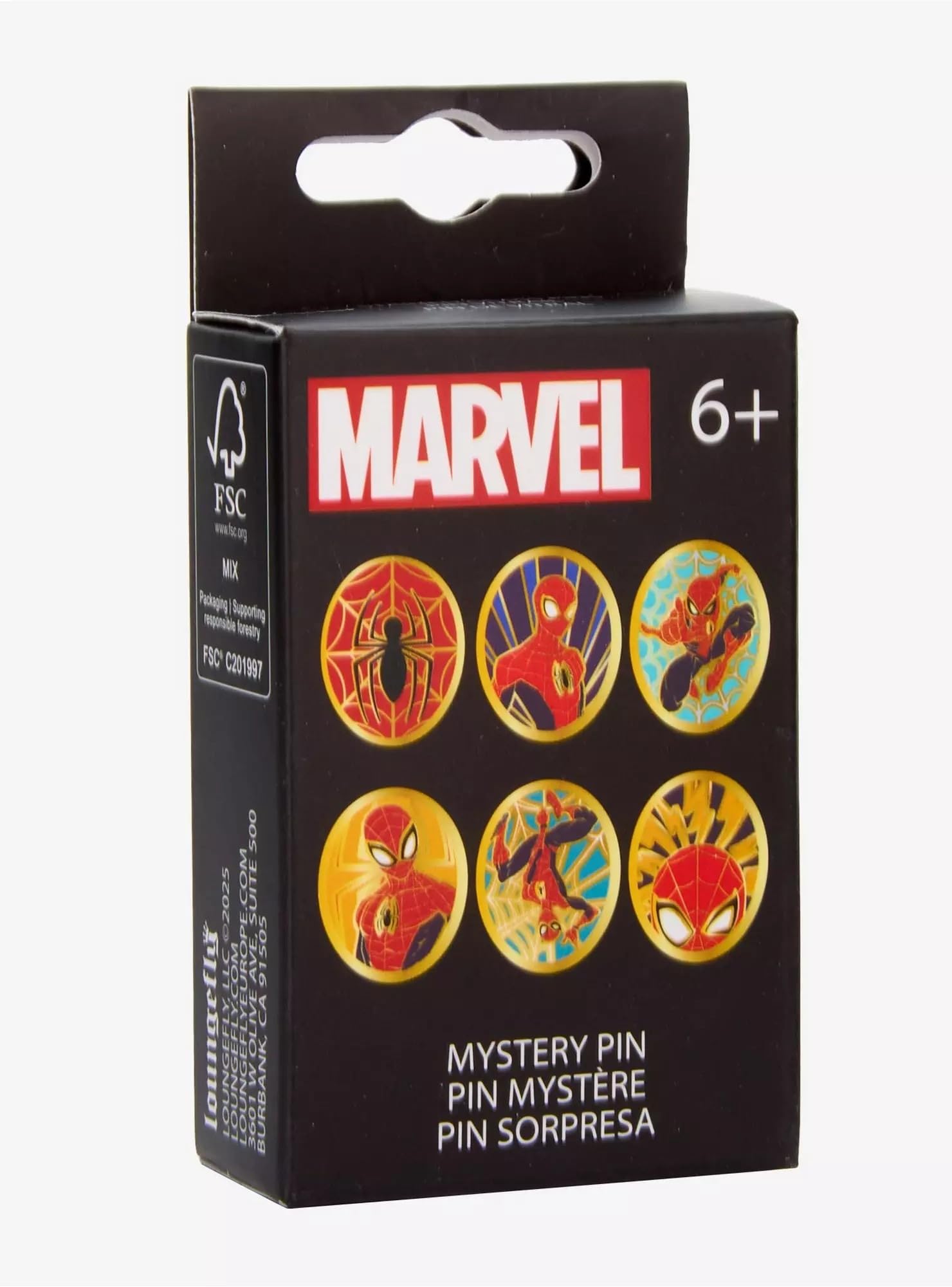 Funko Loungefly Marvel: Spider-Man Stained Glass Enamel Pin - 1 Of 6 to Collect 2
