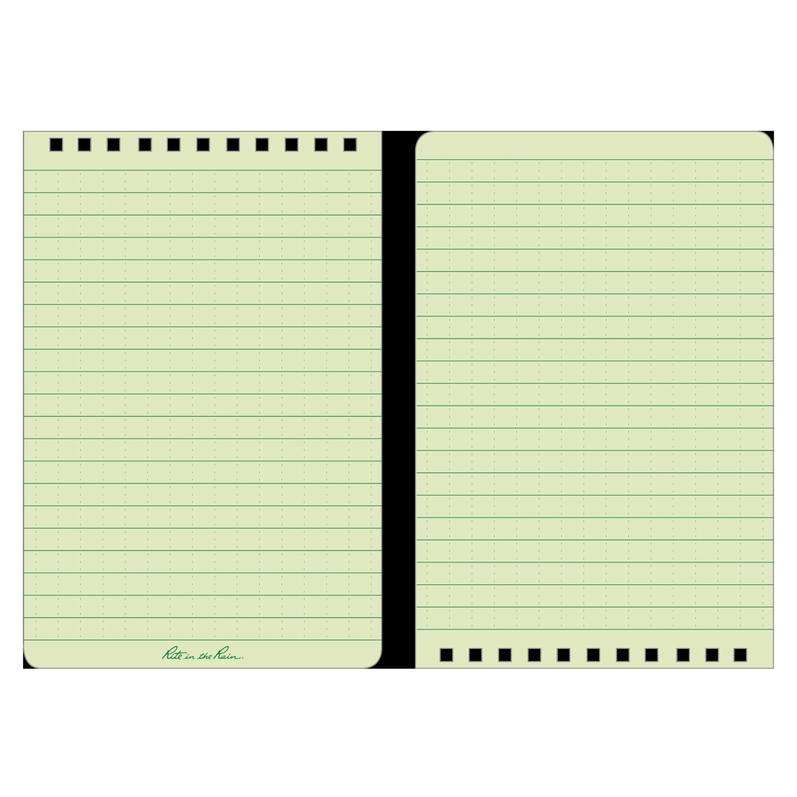 Rite in the Rain Waterproof Pocket Notebook - Top Spiral Bound, 4 x 6 Inch, Universal Lined, 100 Pages