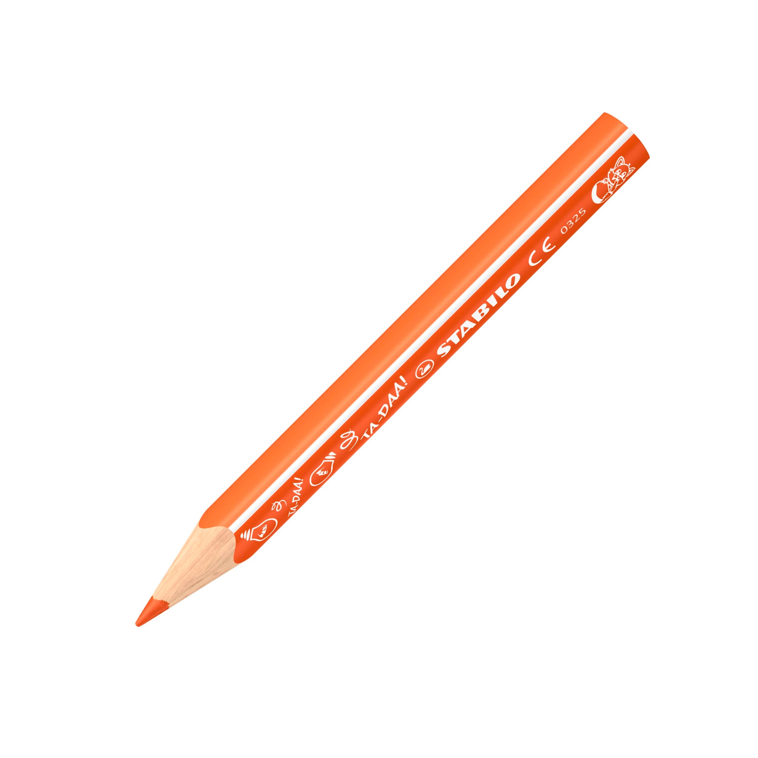 STABILO Trio thick short Animal Vibes Colouring Pencils - Pack of 12 | Ergonomic Triangular Grip | 4.2mm Lead 2