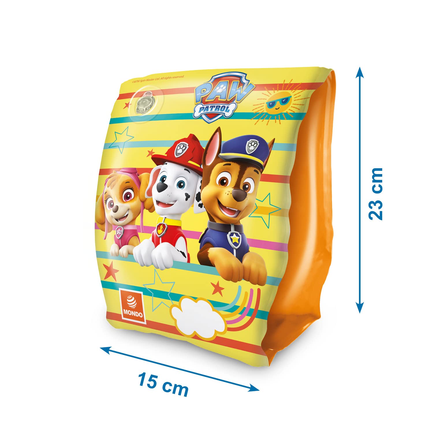 Mondo PAW Patrol Inflatable Arm Bands for Children | PVC Safety Floats | Multi-coloured 3
