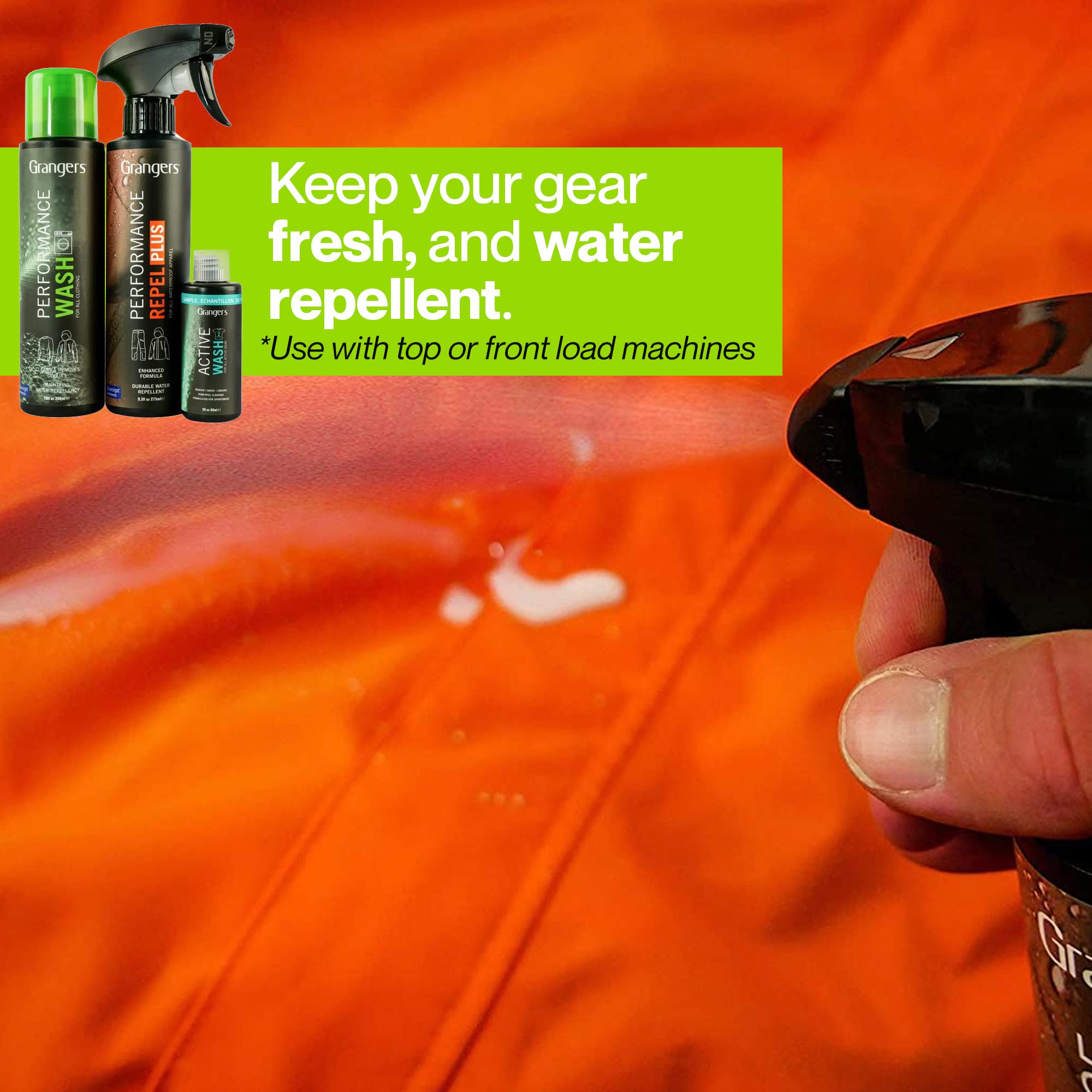 Grangers Clothing Care Kit - Cleans, Refreshes and Reproofs Outdoor & Sports Apparel | PFC-Free | Bluesign Approved | 100% Recycled