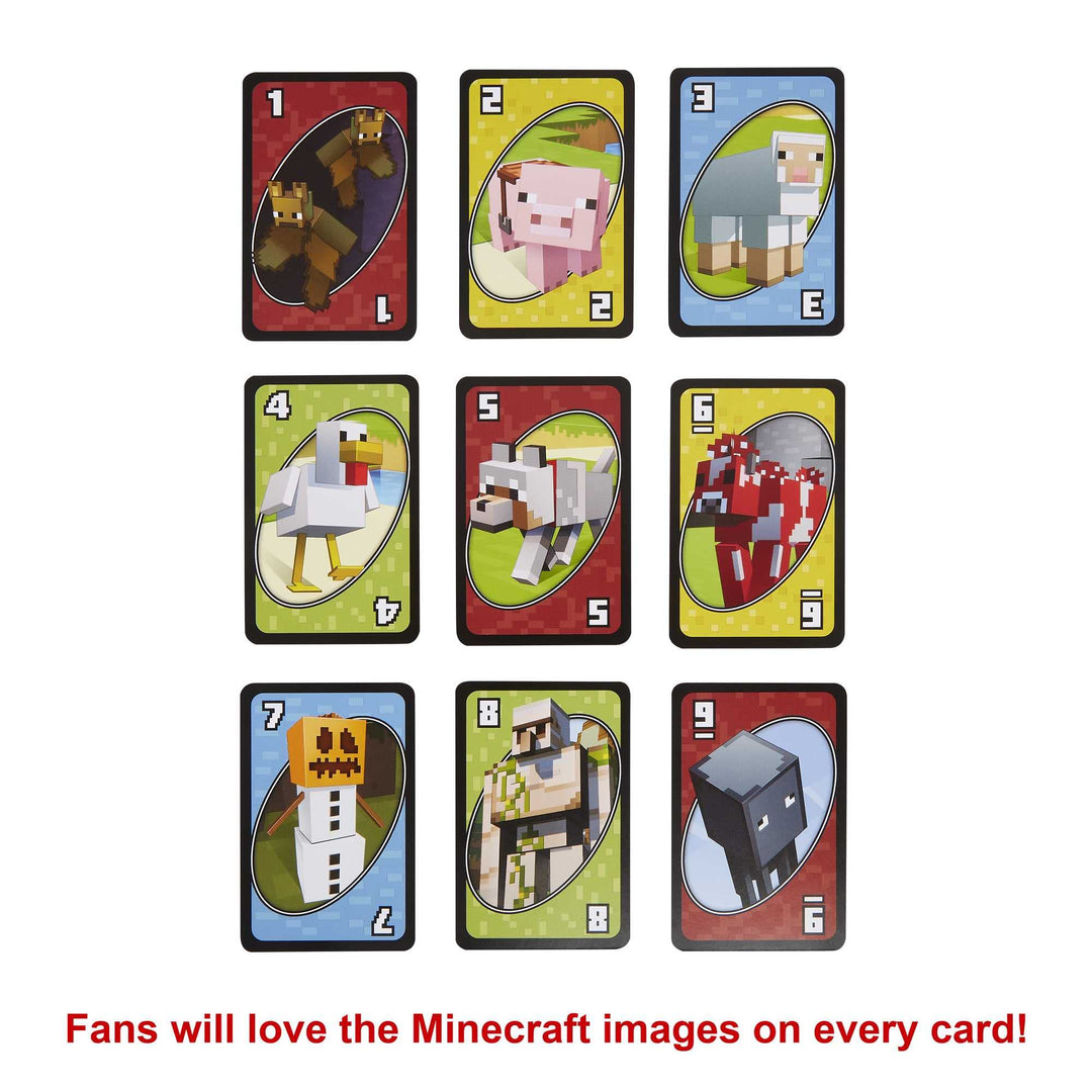 Mattel UNO Minecraft Card Game, Multi-Colour