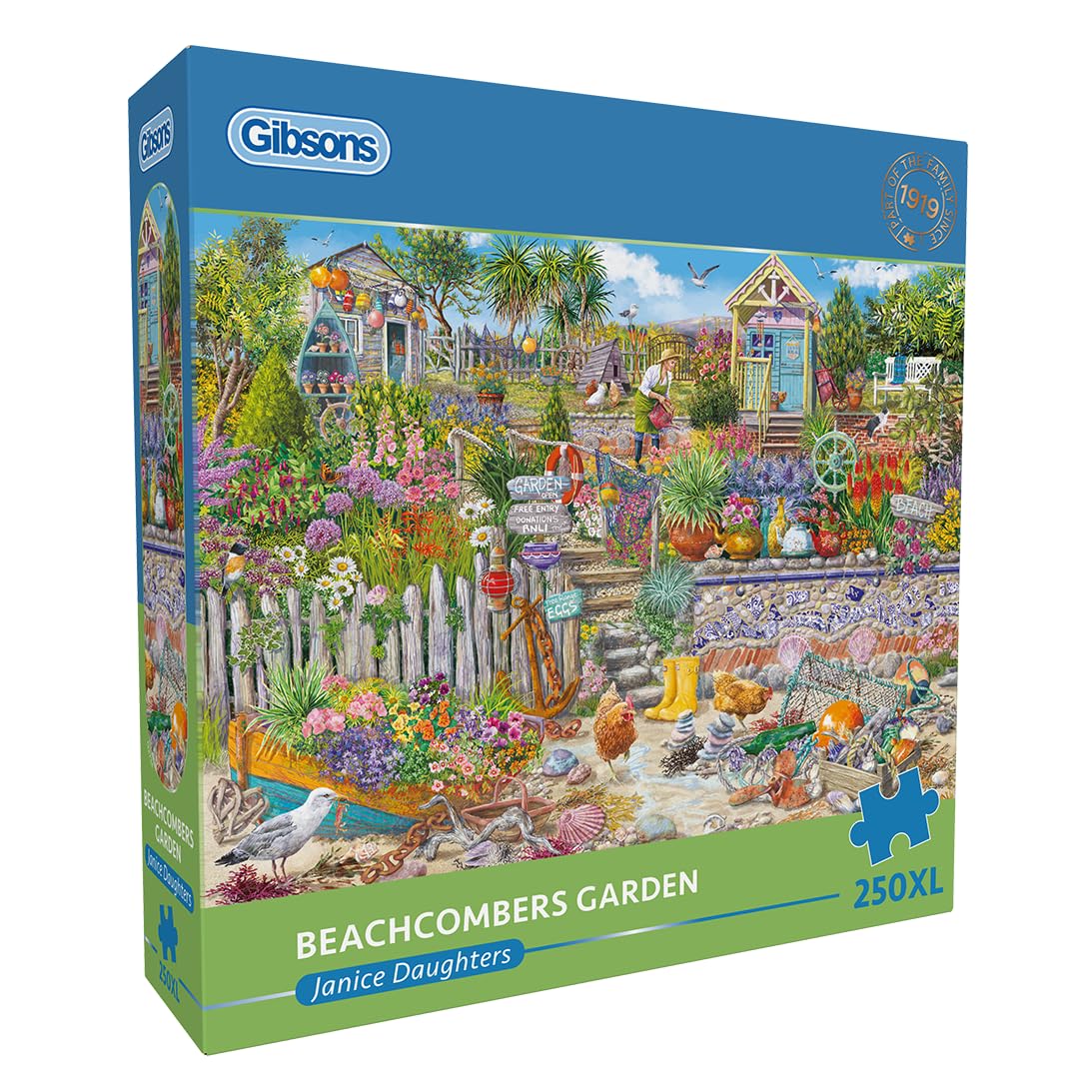 Gibsons Beachcomber's Garden Jigsaw Puzzle - 250 Extra Large Pieces | 48x34cm 1