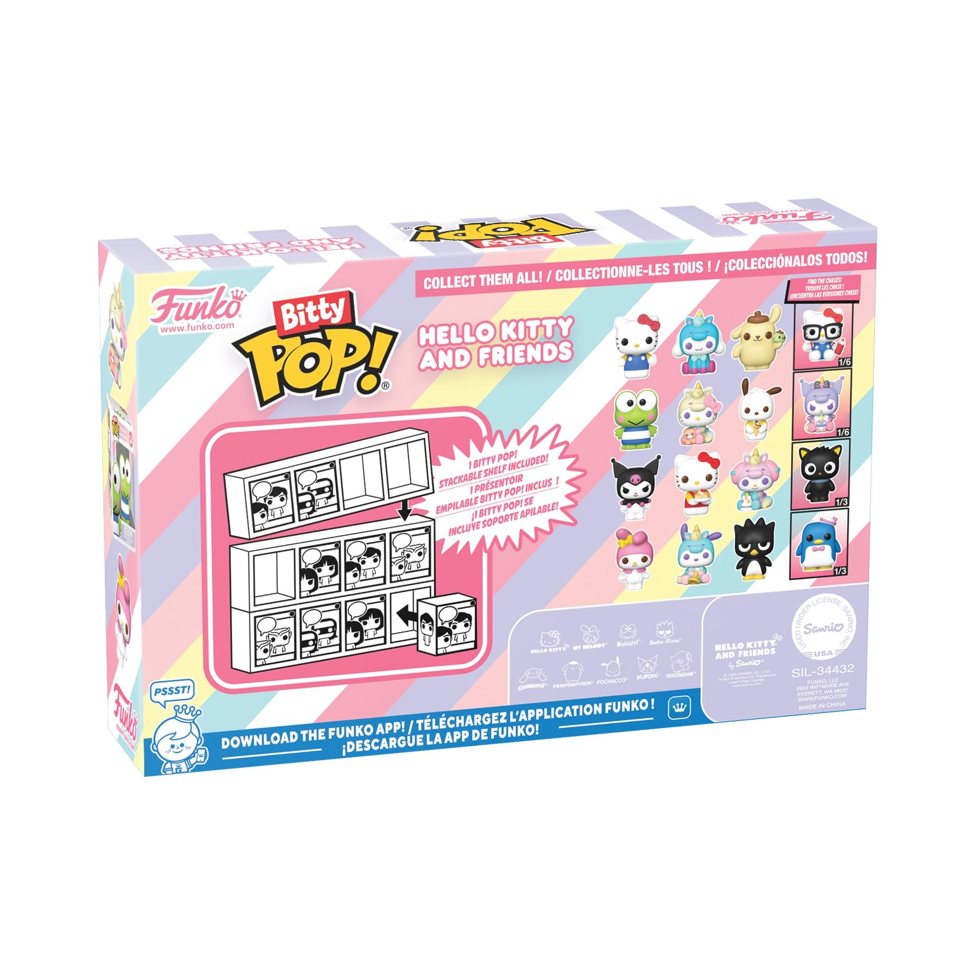 Funko Bitty Pop! Sanrio Hello Kitty 4PK with Mystery Mini Figure | 0.9-inch Vinyl 3