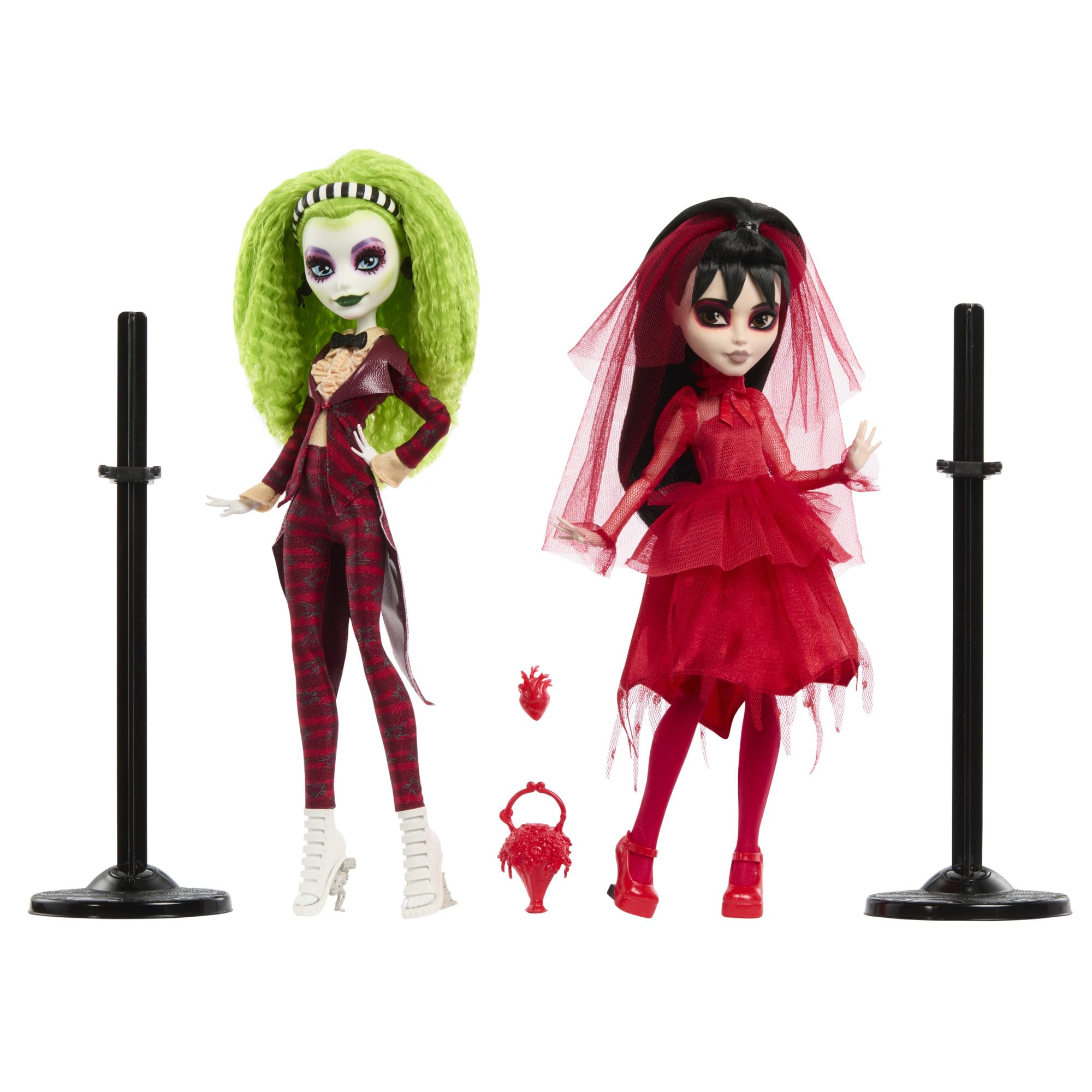 Monster High Skullector Beetlejuice Beetlejuice Doll 2-Pack - Collectible Betelgeuse & Lydia Set for Ages 6+ 2