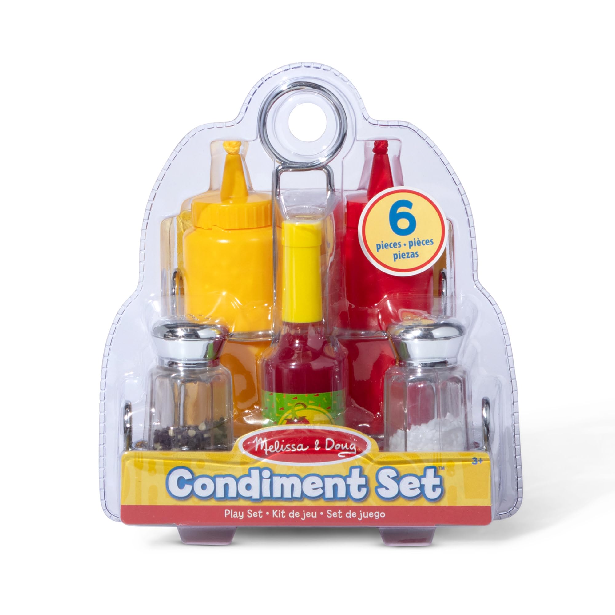 Melissa & Doug Condiments Set - Realistic Pretend Play Food for Kids 3-5 Years 10