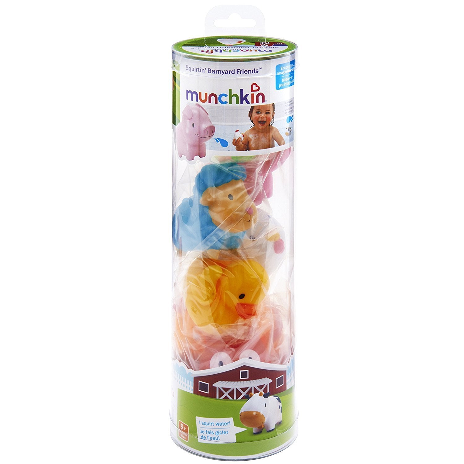 Munchkin Floating Farm Animal Rubber Bath Squirt Toys for Baby, 8 Pack 3