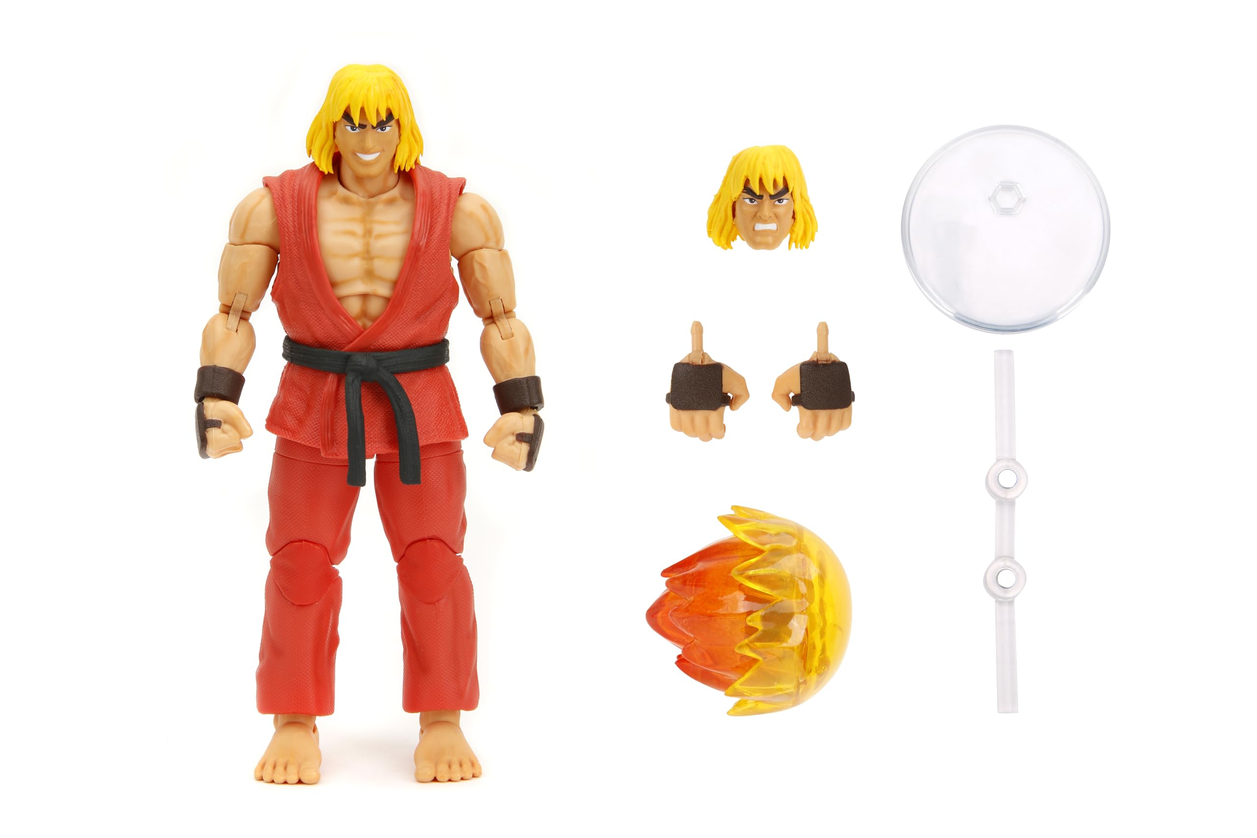 Jada Ken Masters Street Fighter 6" Deluxe Collector Action Figure | 15cm | Unisex Children 1