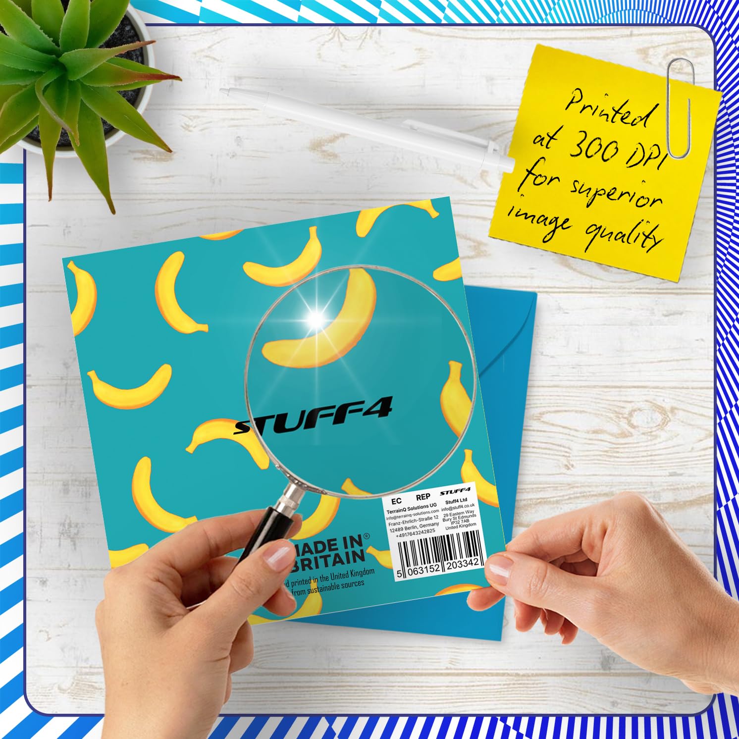 Stuff4 16th Birthday Card for Girls & Boys - Monkey Go Bananas Design | 145mm Square