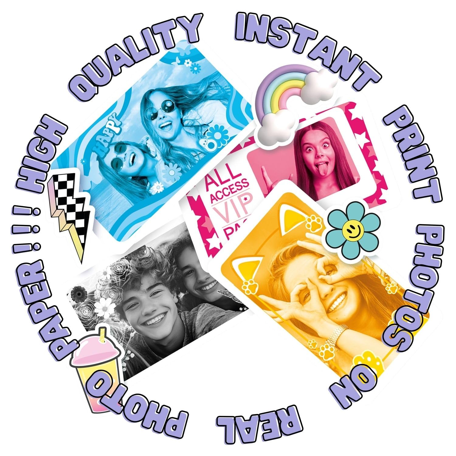 Photo Creator Instant Print Camera 2.0 - 32MP Digital Camera with 3" Touchscreen & Real Photo Prints 8