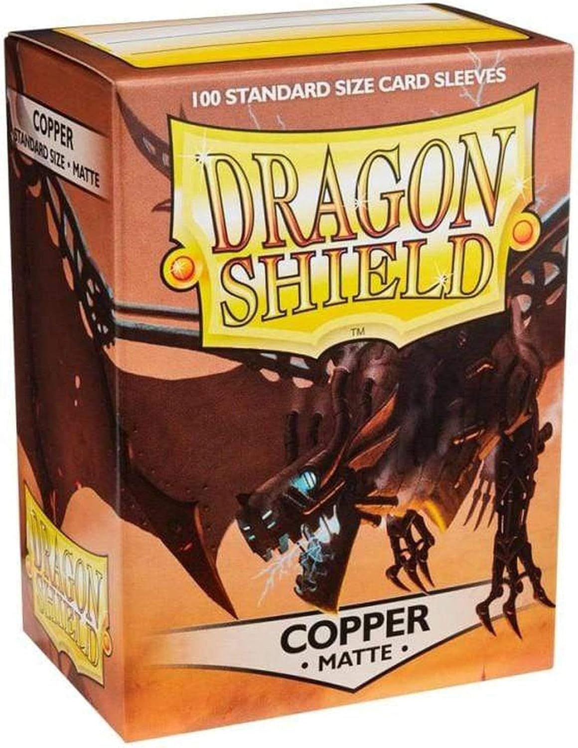 Dragon Shield Matte Copper Standard Size Card Sleeves 100 Pack