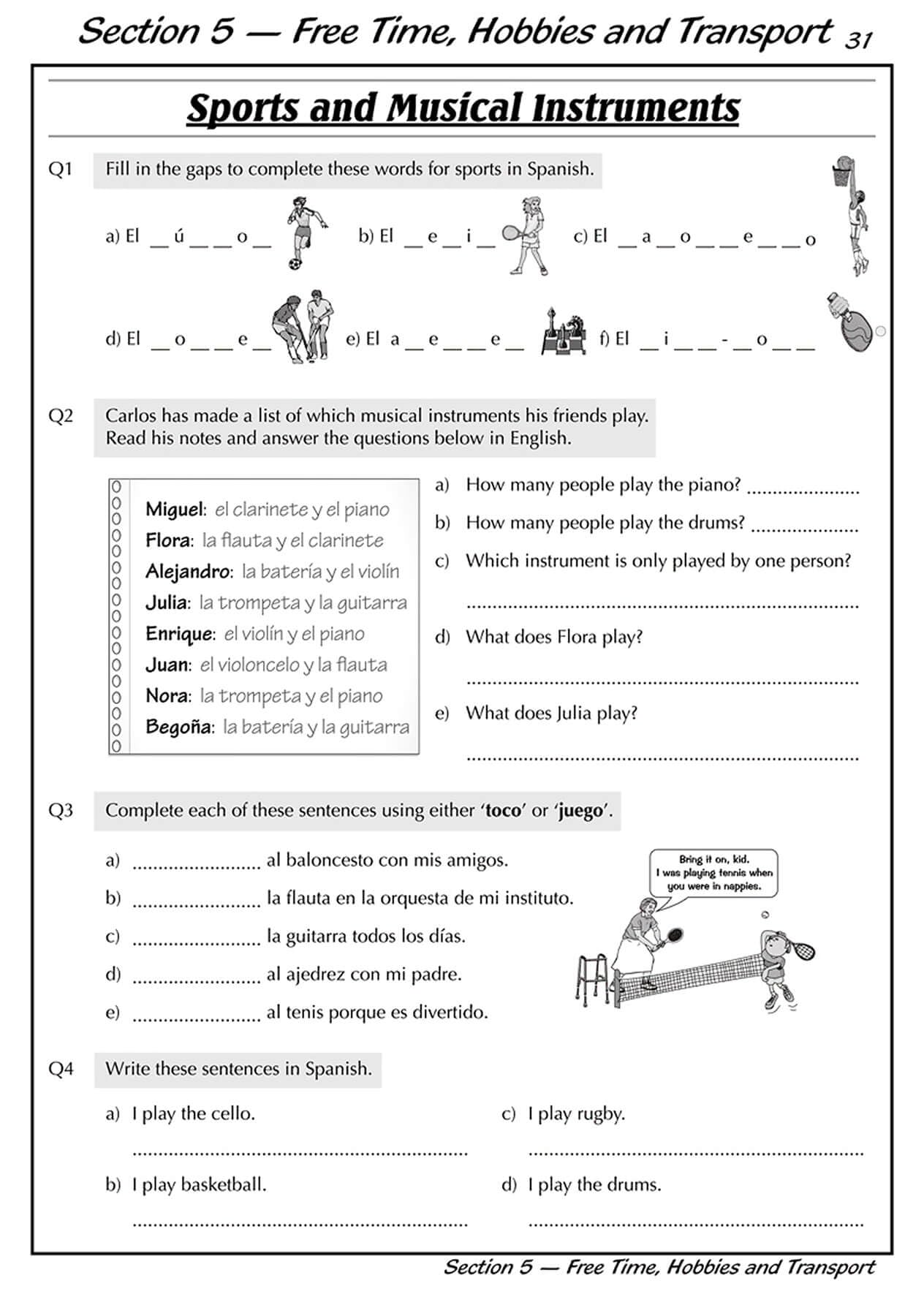 CGP KS3 Spanish Workbook with Answers - Catch-up & Home Learning | Paperback 2