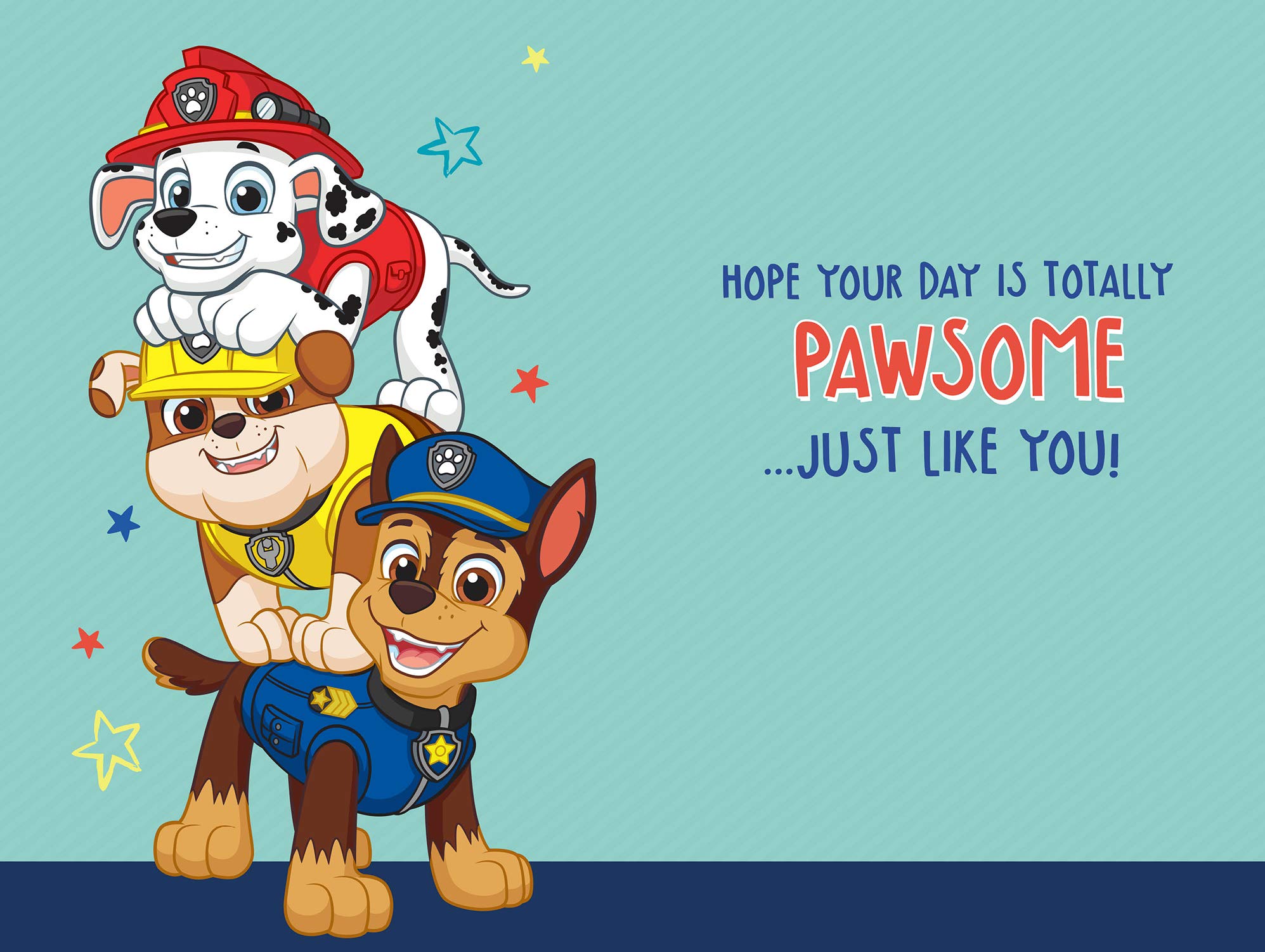 Danilo Promotions LTD Paw Patrol Grandson Birthday Card | 9 x 6 Size | Unisex-Kinder