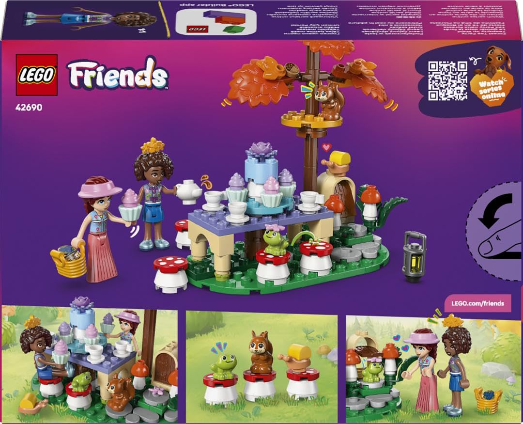LEGO Friends Forest Tea Party Building Set 42690 | Ages 6+ | 2 Mini Dolls & 3 Animals 7