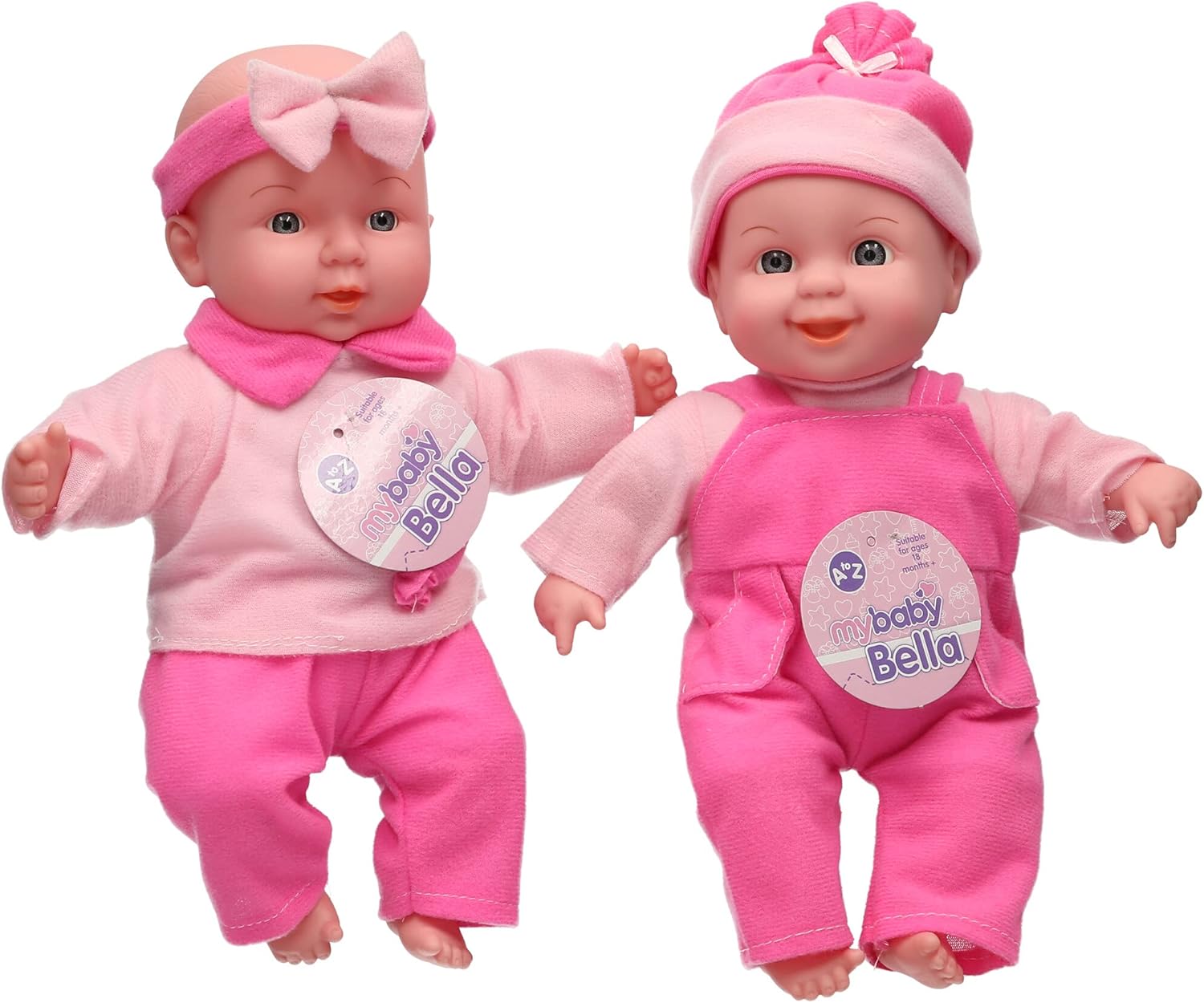 A to Z My Baby Bella Doll - 30cm Soft Fiber-Filled Toddler Doll for Ages 18 Months+ 1