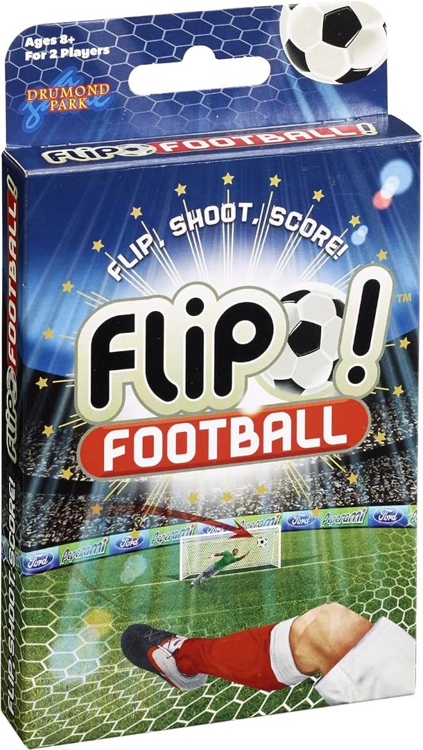 Drumond Park Flip Football Card Game - 90 Cards, 2 Players, Ages 8+