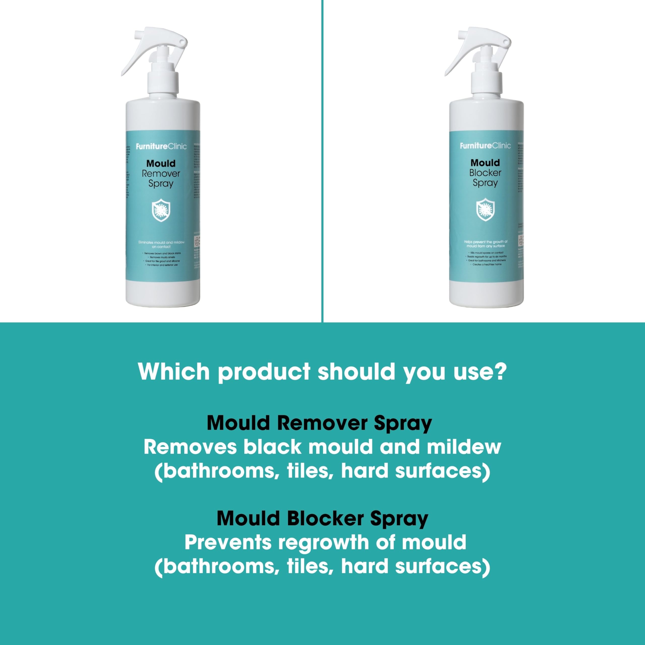 Furniture Clinic Mould Removal & Prevention Kit - Dual Action Cleaner | Unscented Liquid 3