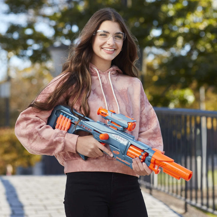 Nerf Elite 2.0 Eaglepoint RD-8 Blaster - 8-Dart Drum, Detachable Scope, 16 Darts, Bolt Action