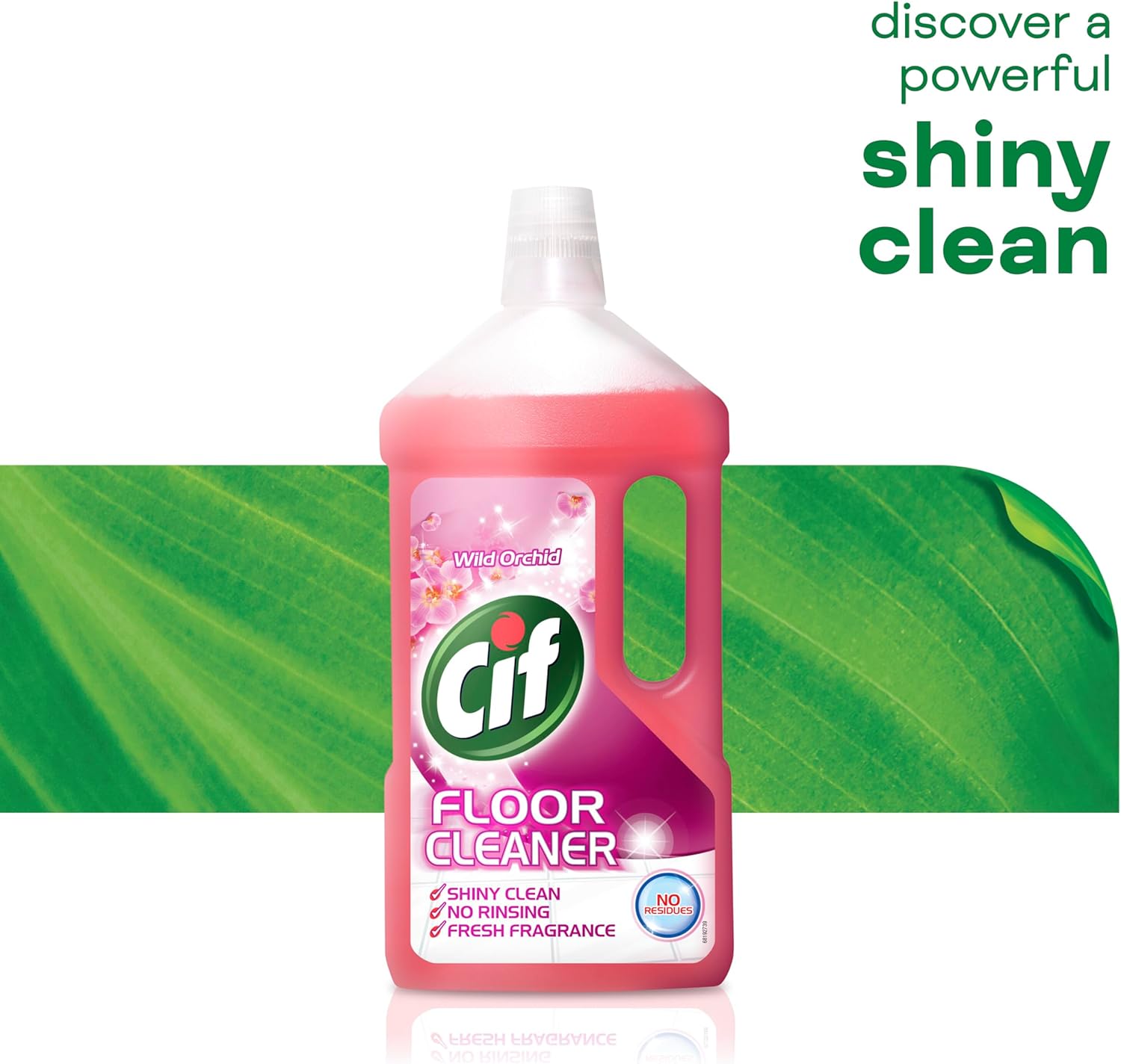 Cif Wild Orchid Bodenreiniger – Rückstandsfreier Reiniger für mehrere Oberflächen, für Linoleum, Vinyl und Keramikfliesen