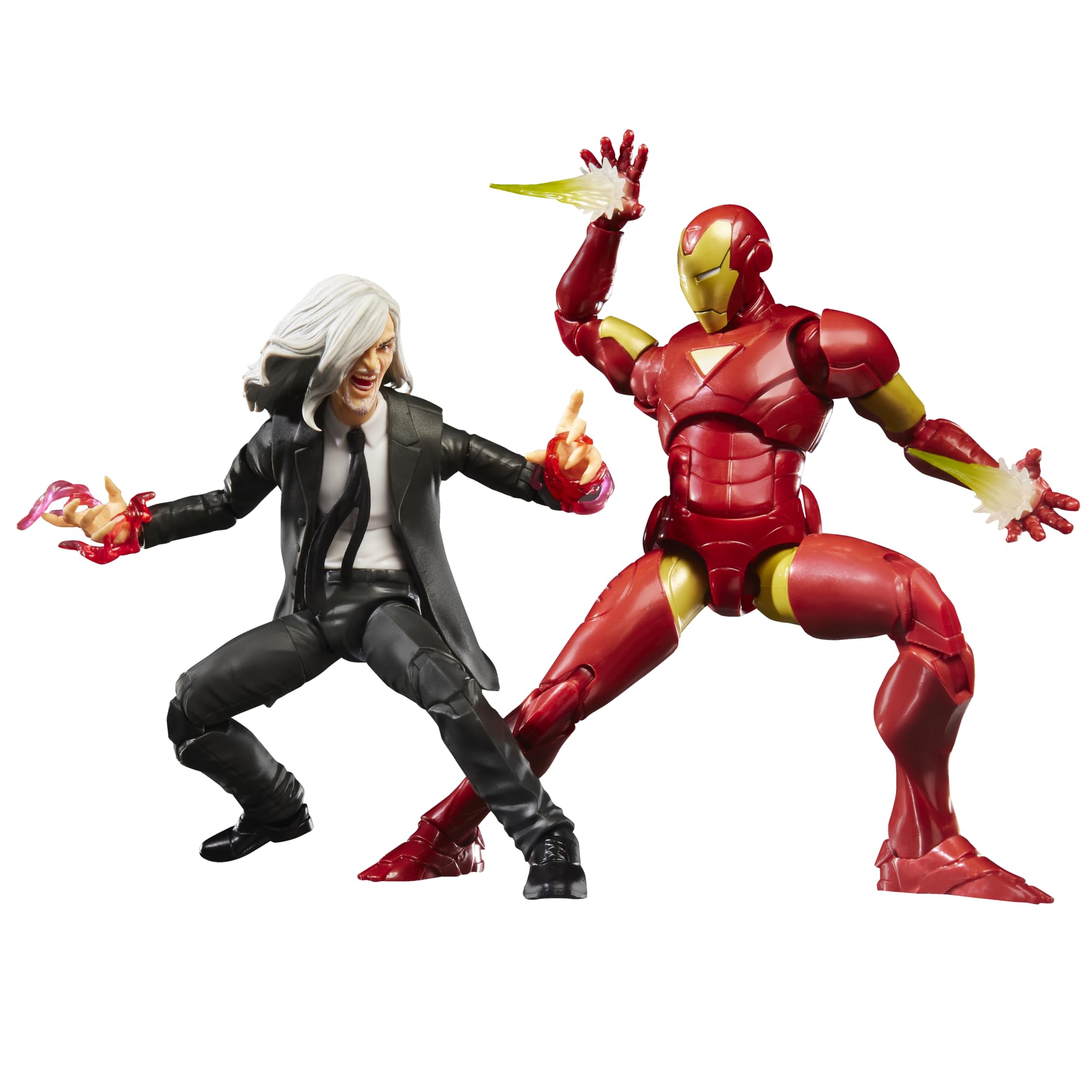 Marvel Legends Series Iron Man (Extremis) & Marvel’s Mandarin Action Figures Set | 15-cm Scale