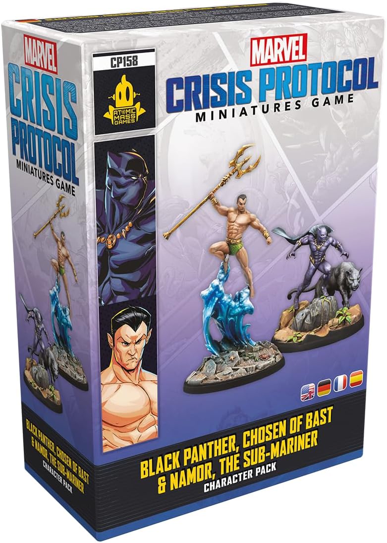 Atomic Mass Games Marvel: Crisis Protocol Black Panther Chosen of Bast & Namor Miniatures Expansion 1