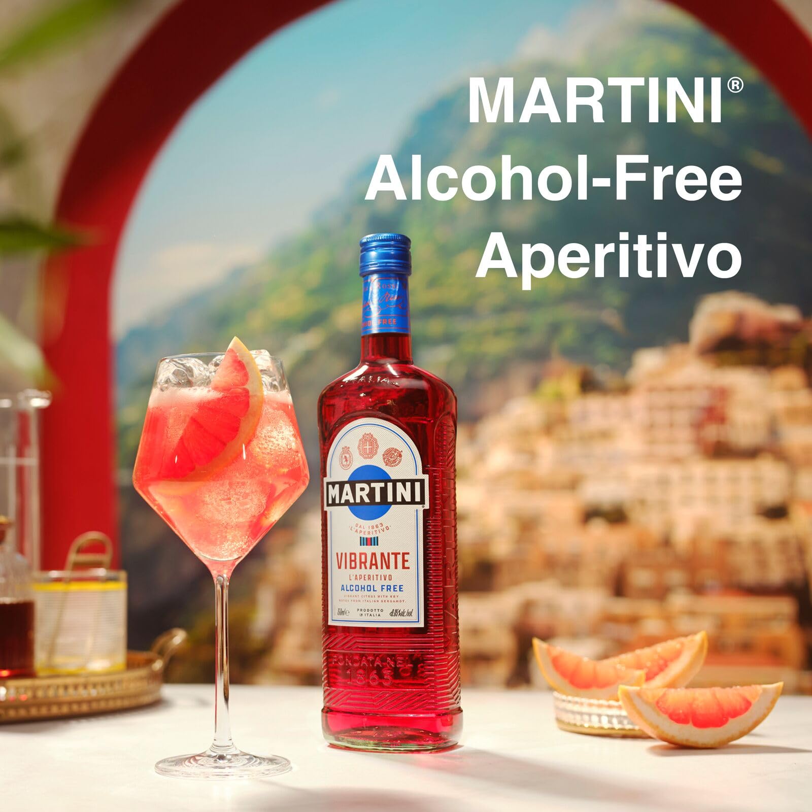 MARTINI Vibrante Non Alcoholic Aperitivo - 75cl Bottle | <0.5% ABV | Gluten Free 2
