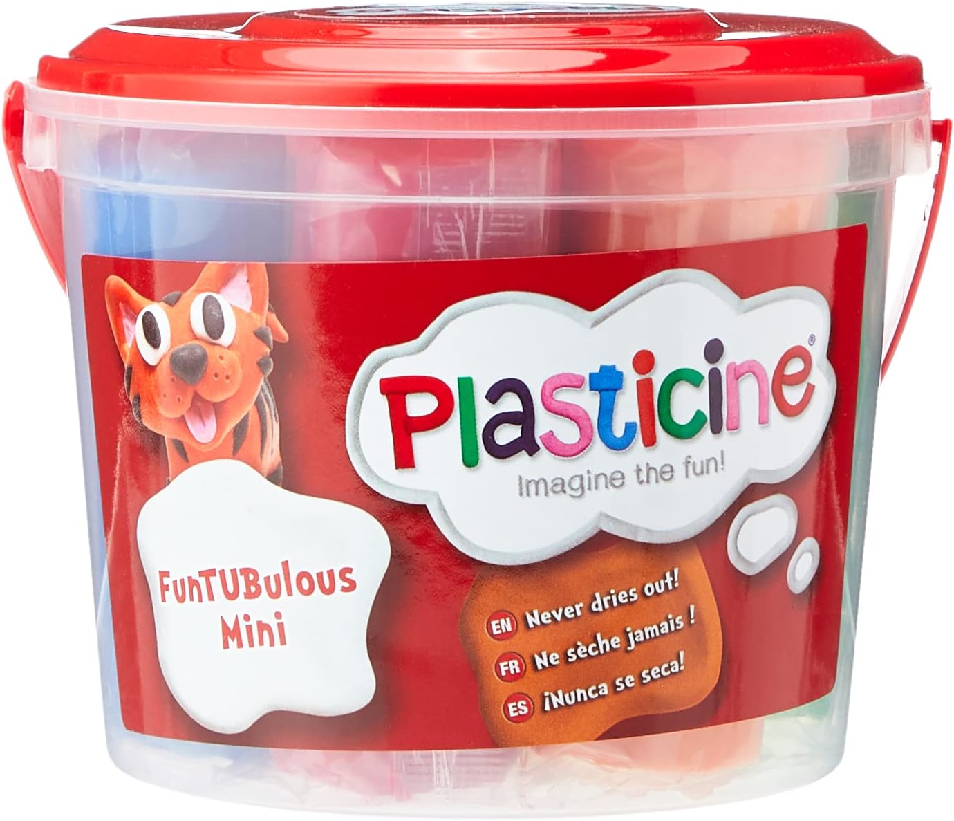 Plasticine FunTubulous Mini - 7 Bumper Sticks Modeling Clay for Creative Play 3