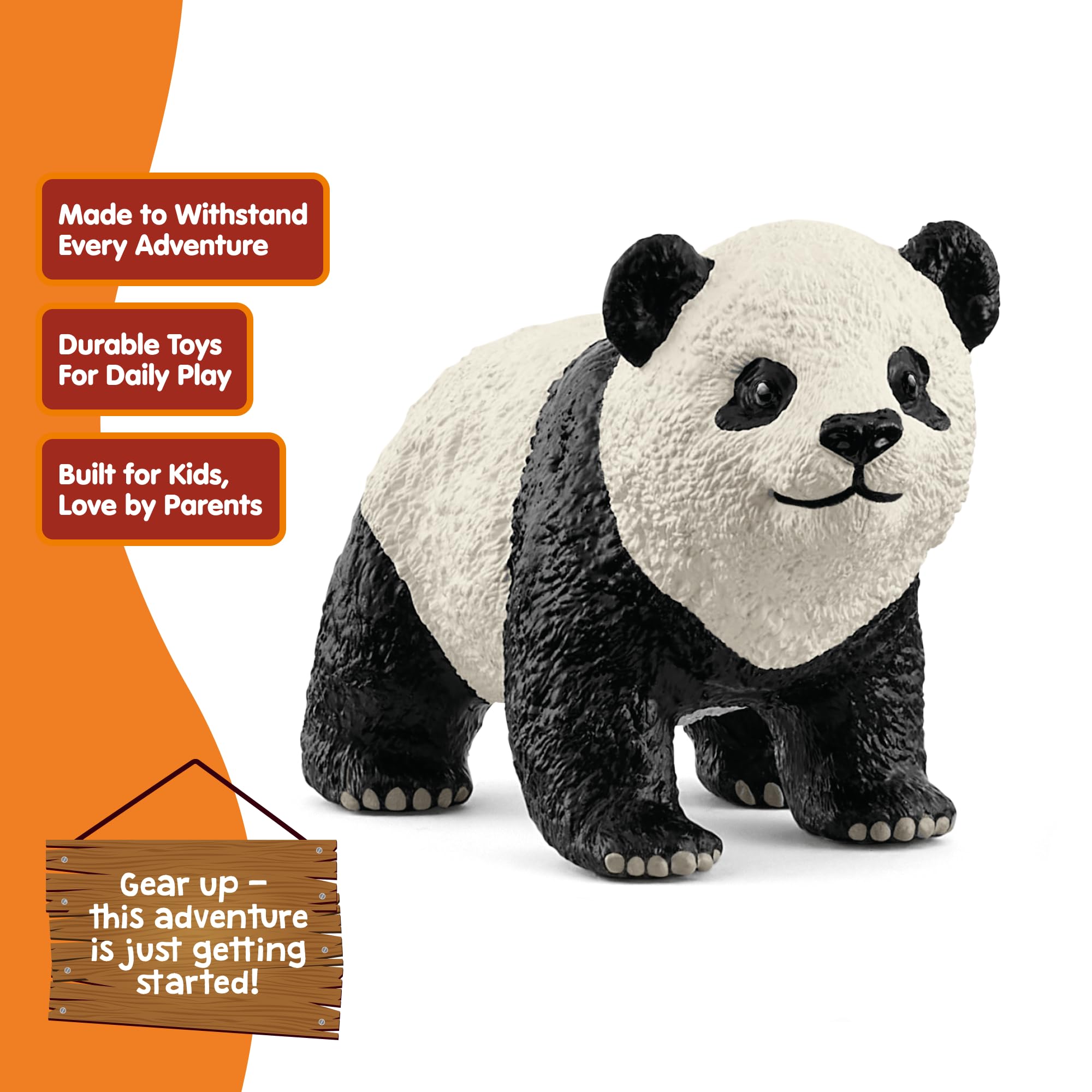 Schleich Wild Life Giant Panda Cub Toy Figurine | 6cm | Hand-Painted Plastic 2