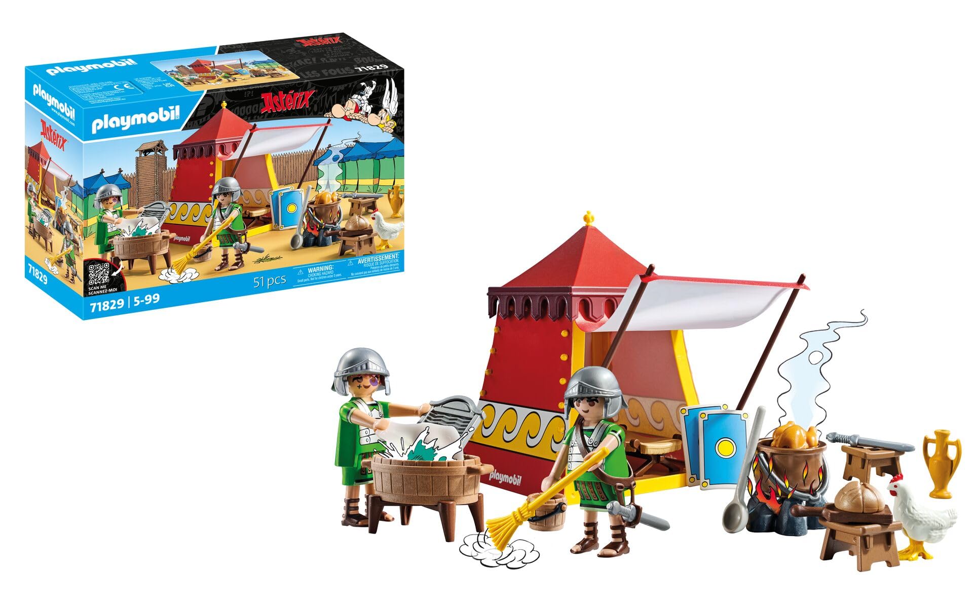 Playmobil Asterix Legionary Tent Playset - Roman Adventure for Kids 4-10 Years 5