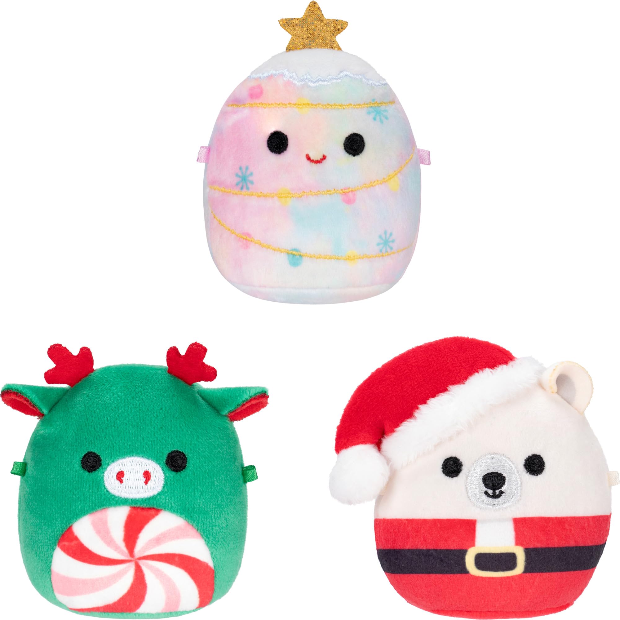 Squishmallows Micromallows Holiday Bouquet - 3 x 2.5-inch Plush, 9.5-inch Bouquet 4